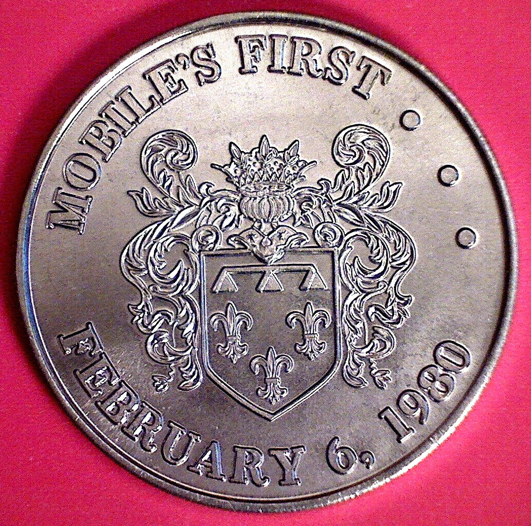 RARE Mardi Gras Doubloons Conde Cavaliers Mobile’s First Feb 6, 1980 MEDAL TOKEN