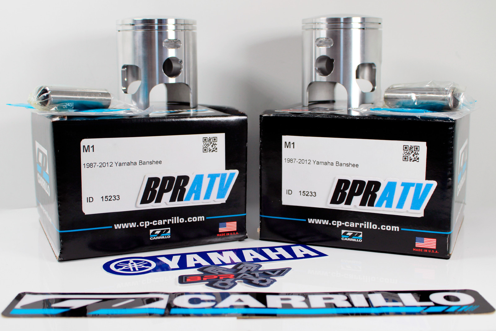 Yamaha Banshee 66mm Big Bore Cylinders + CP-Carrillo Pistons Top End Rebuild Kit