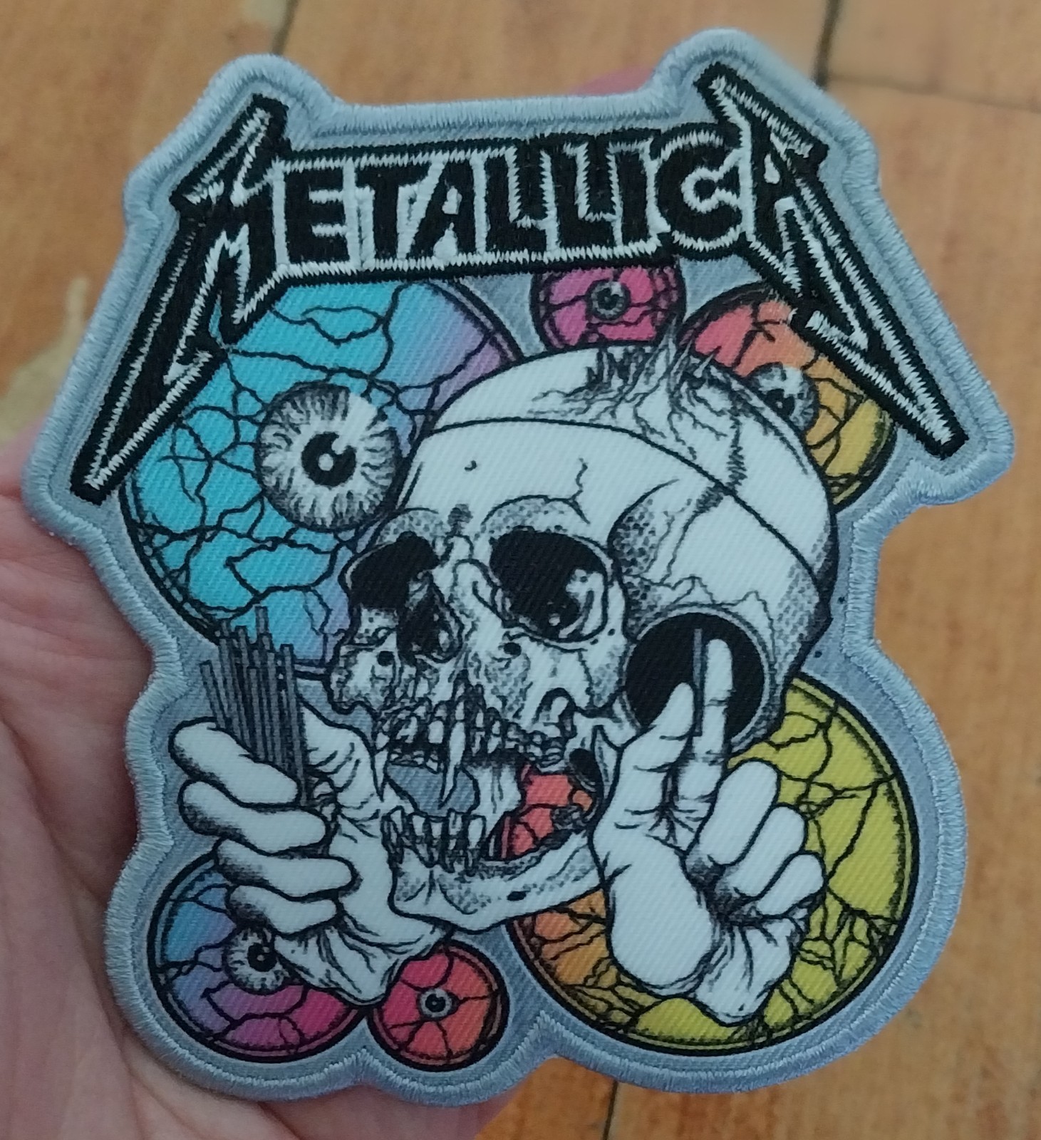 METALLICA Shortest Straw Licensed Heavy Metal Band Iron On Battle Jacket PATCH