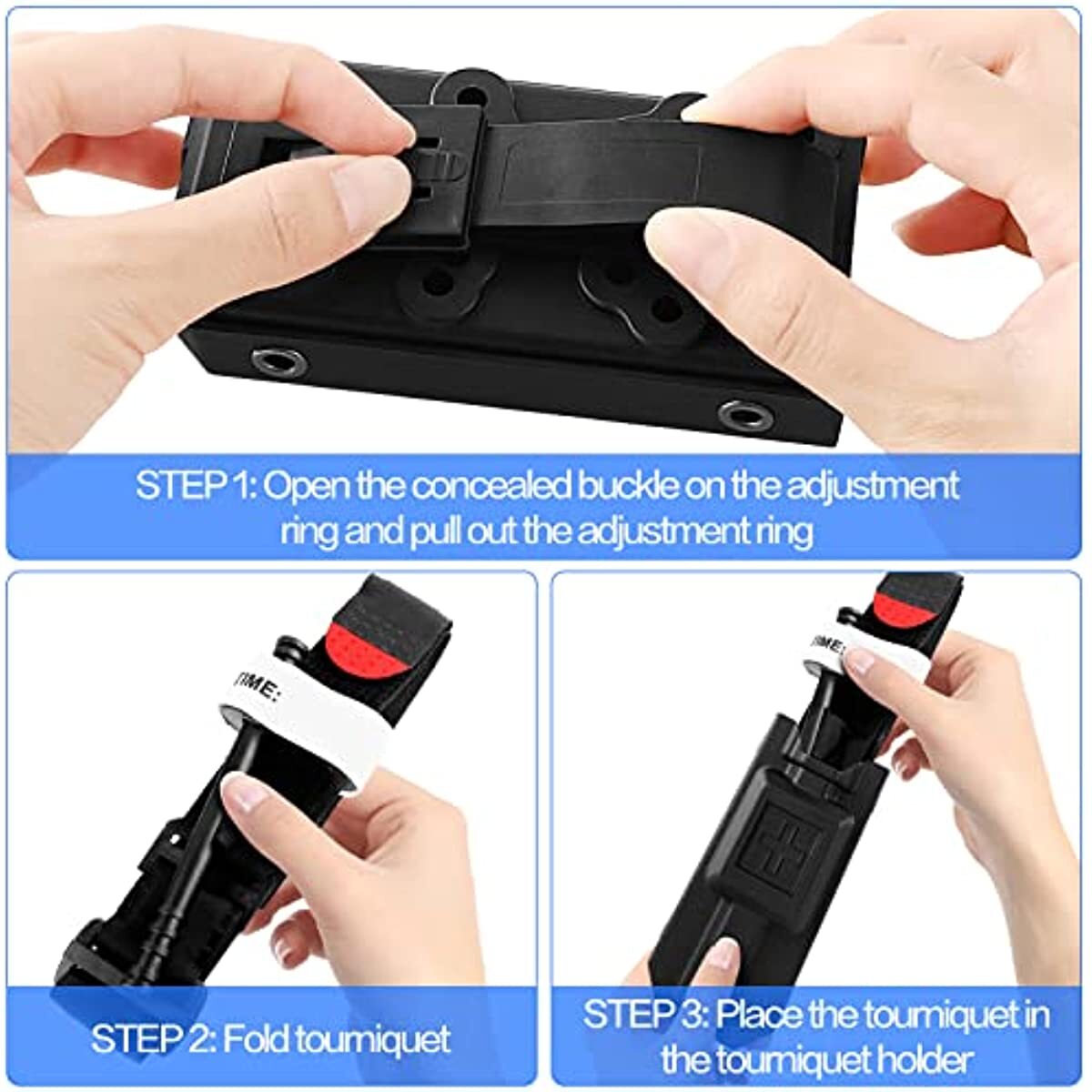 Tactical Molle Tourniquet Pouch First Aid Kit Case Fast Hemostasis Holder Box US