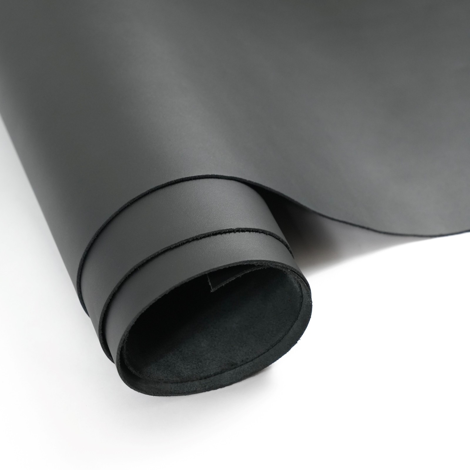 Black Italian Leather Hides 4.5-5 oz Top Grain Cowhide Full Sides