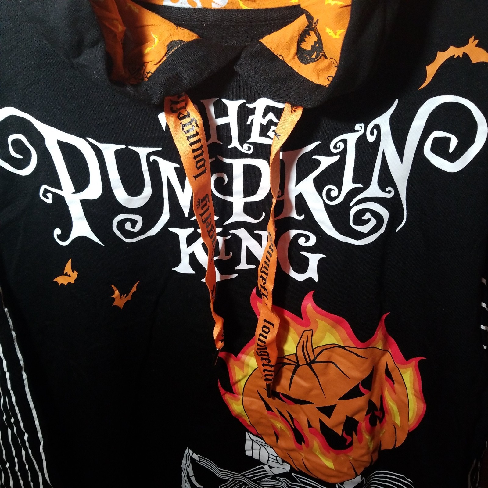Size M Loungefly Disney The Nightmare Before Christmas Pumpkin King Hoodie