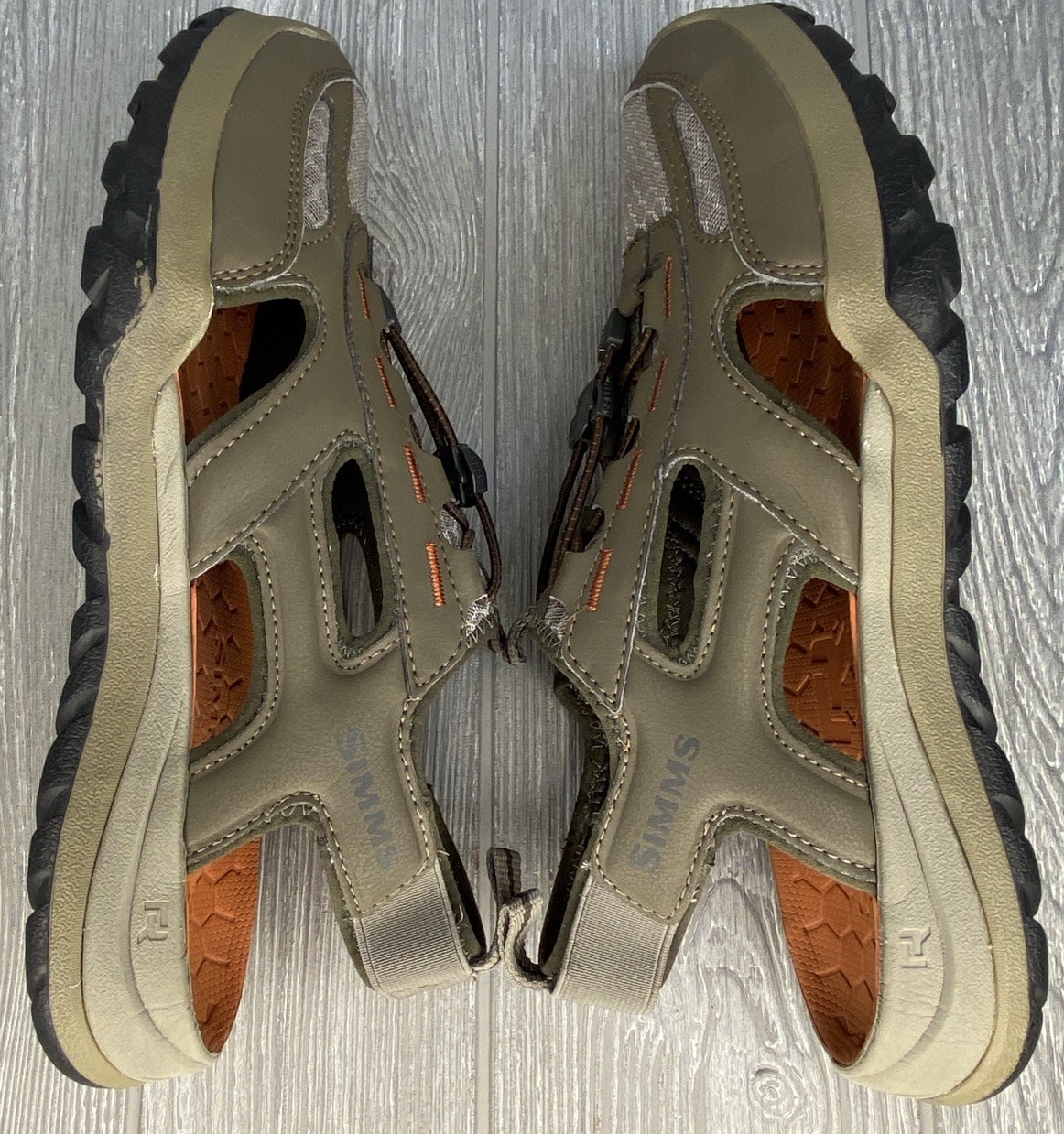 Simms RipRap Wading Sandals Men's Slip On Fishing Shoes Size 10
