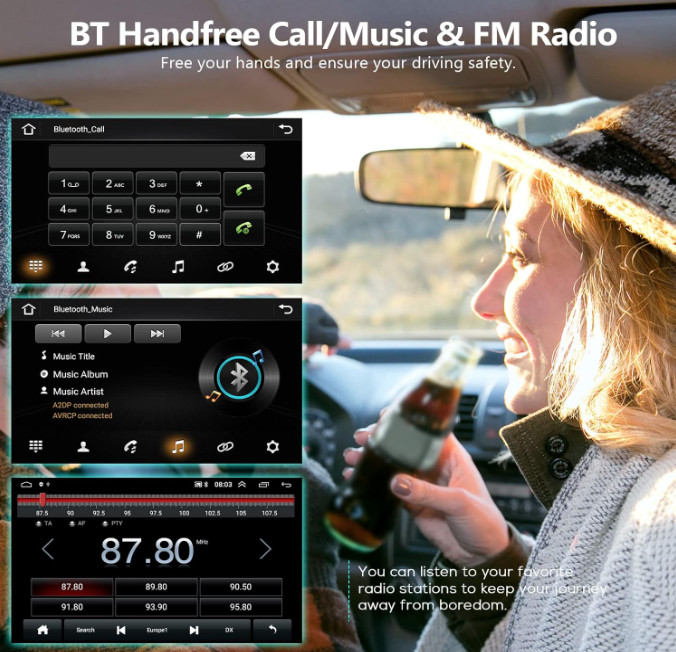 Apple CarPlay For Ford Escape 2013-2017 Android 13 Car Stereo Radio GPS Navi