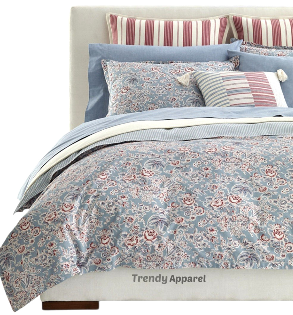 Lauren Ralph Lauren Maddie Floral QUEEN Duvet Cover & Sham Set, NEW