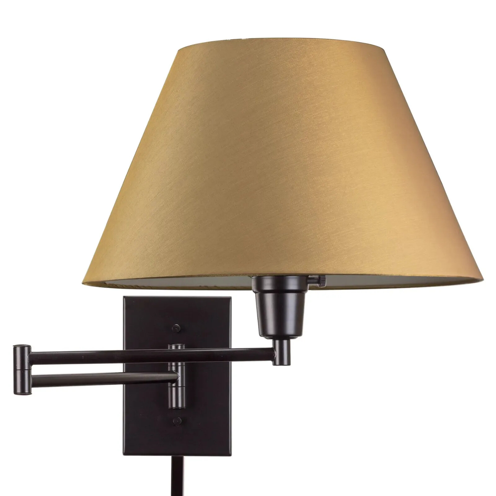 Kira Home Cambridge 13" Swing Arm Wall Lamp - Plug In/Wall Mount Multi-color opt