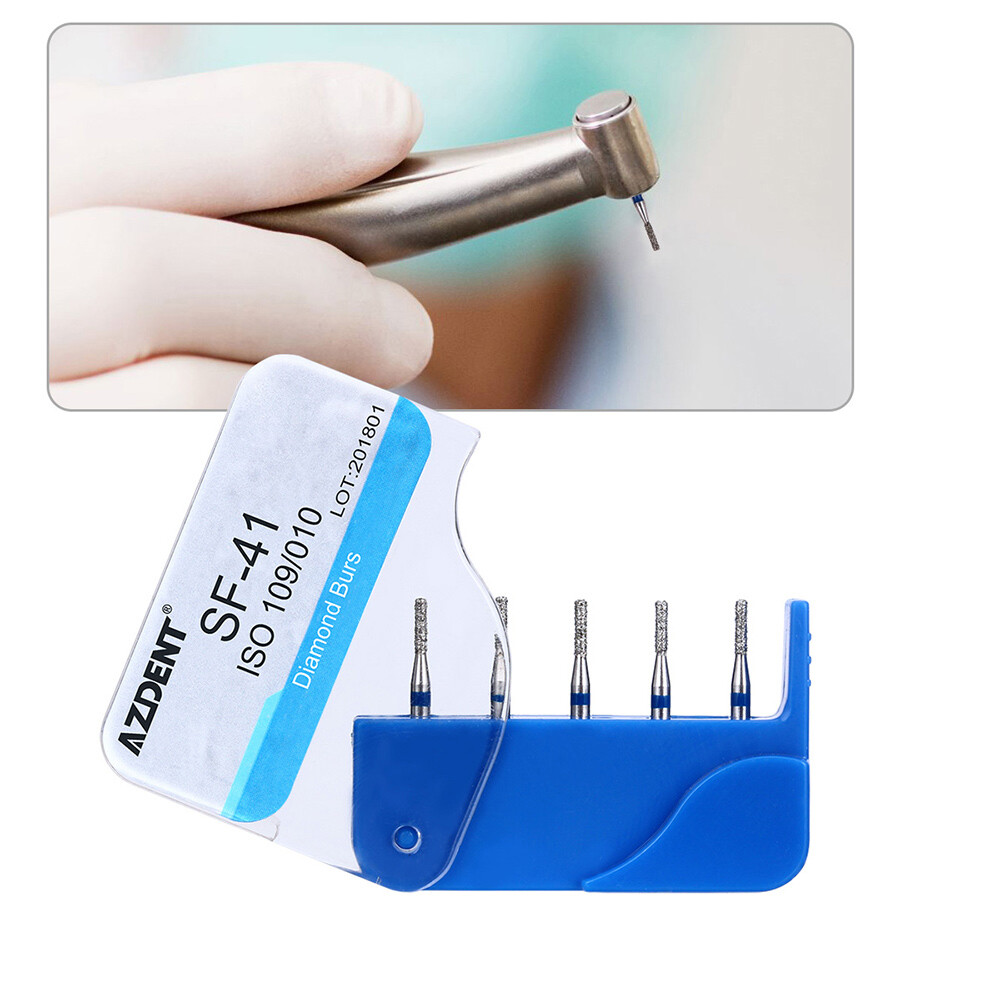 100Pzas Dental Fresas Dentales de Diamante FG Mezclado 20 Tamaño