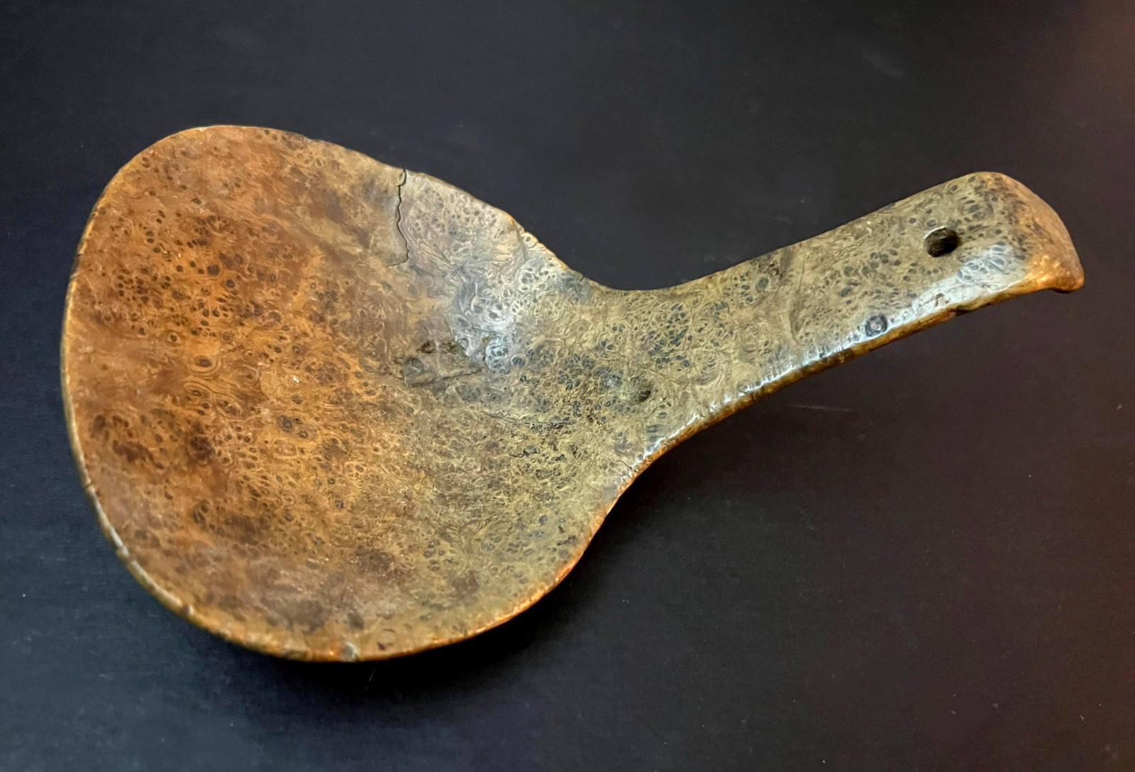 HAIDA-TLINGIT FEAST SPOON/LADLE Hand Made Antique Native American Burlwood Art