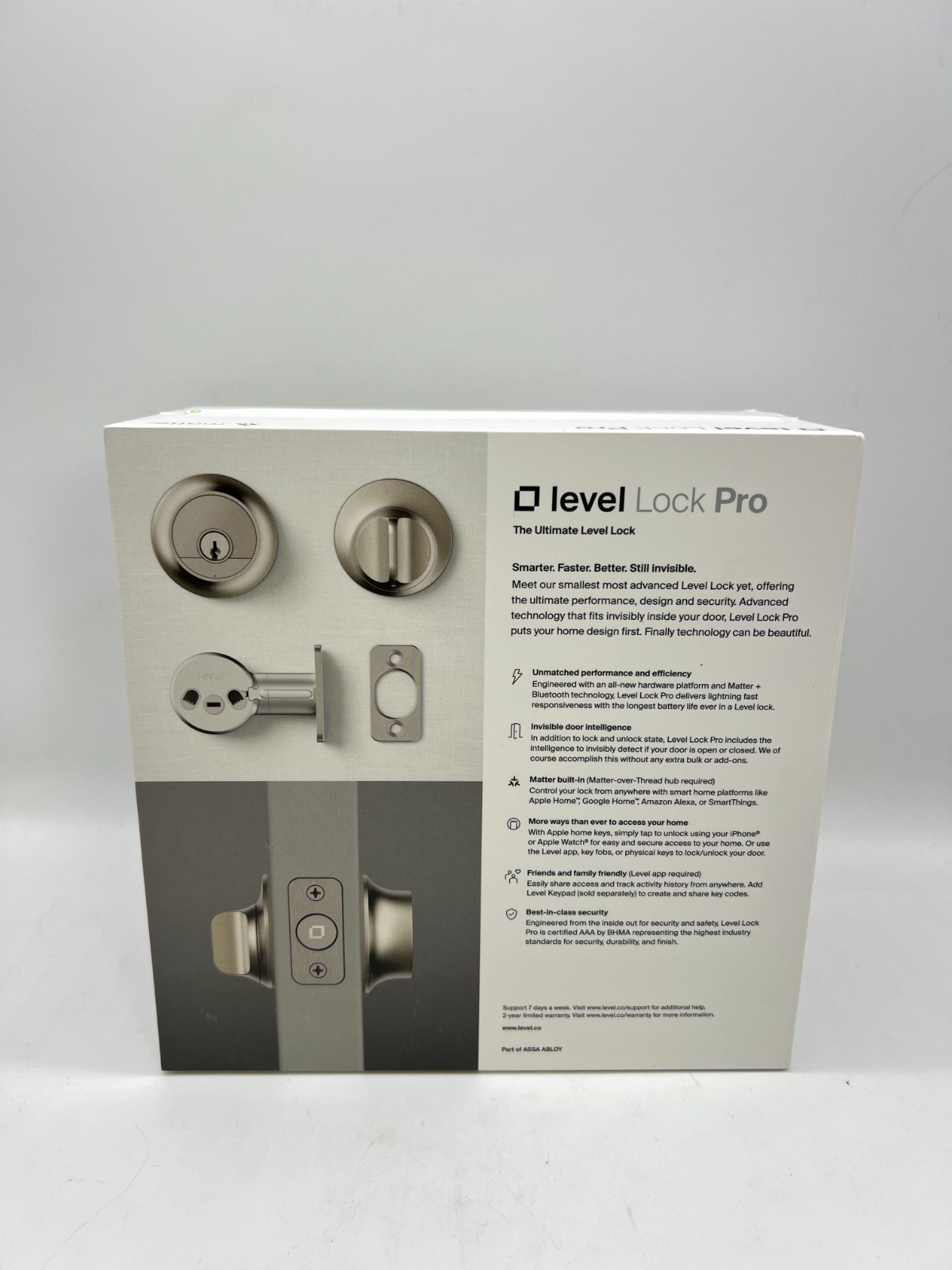 Level Lock Pro (Matter) Smart Lock with Apple Home Key - Model: C-G12U Brand New