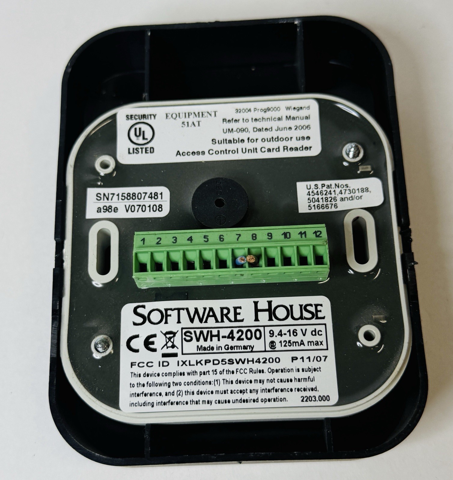 Software House SWH-4200 Access Card Reader
