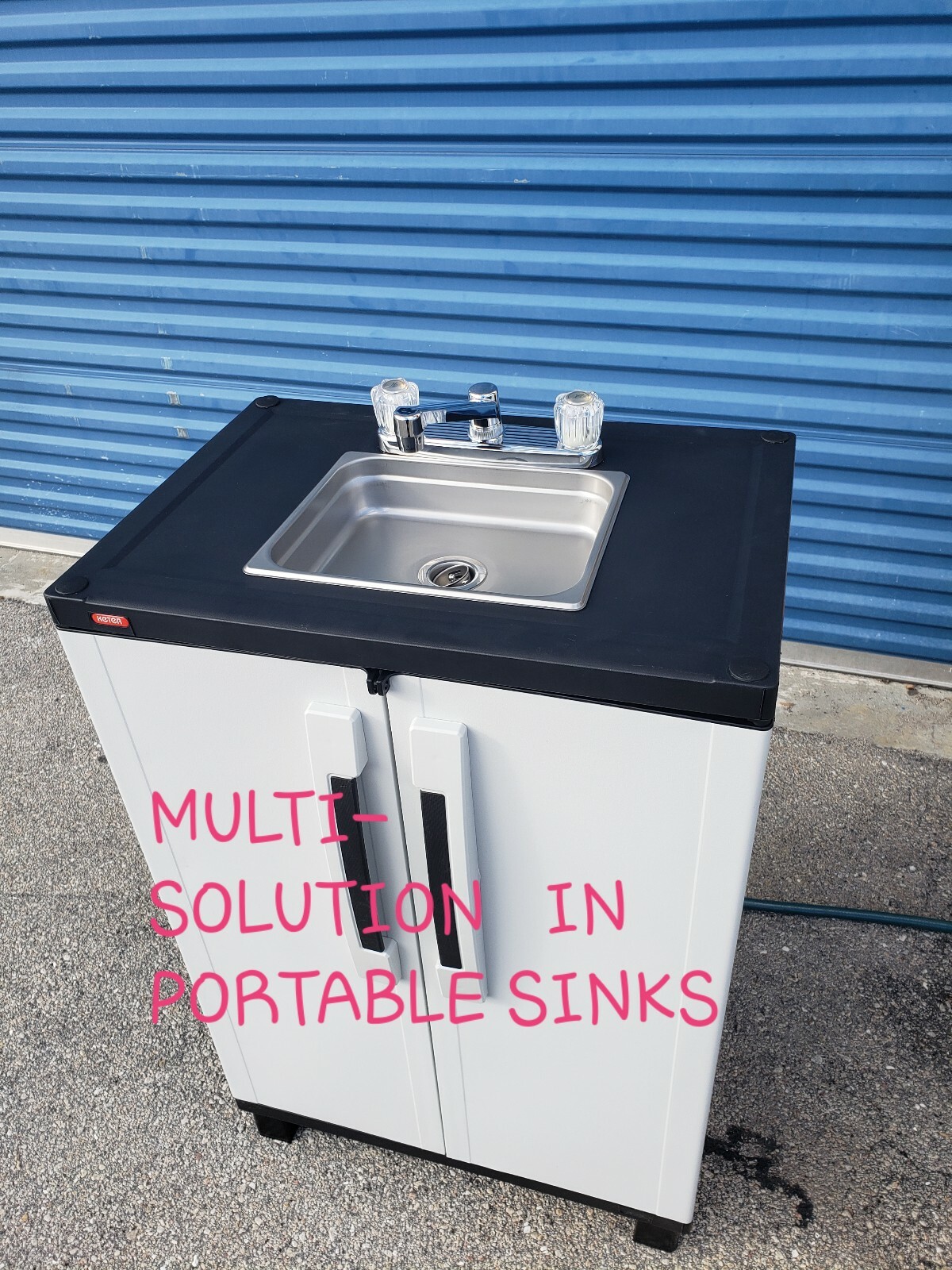 Outdoor sink Portable Hand Washing Sink Station,self contained,garden sink