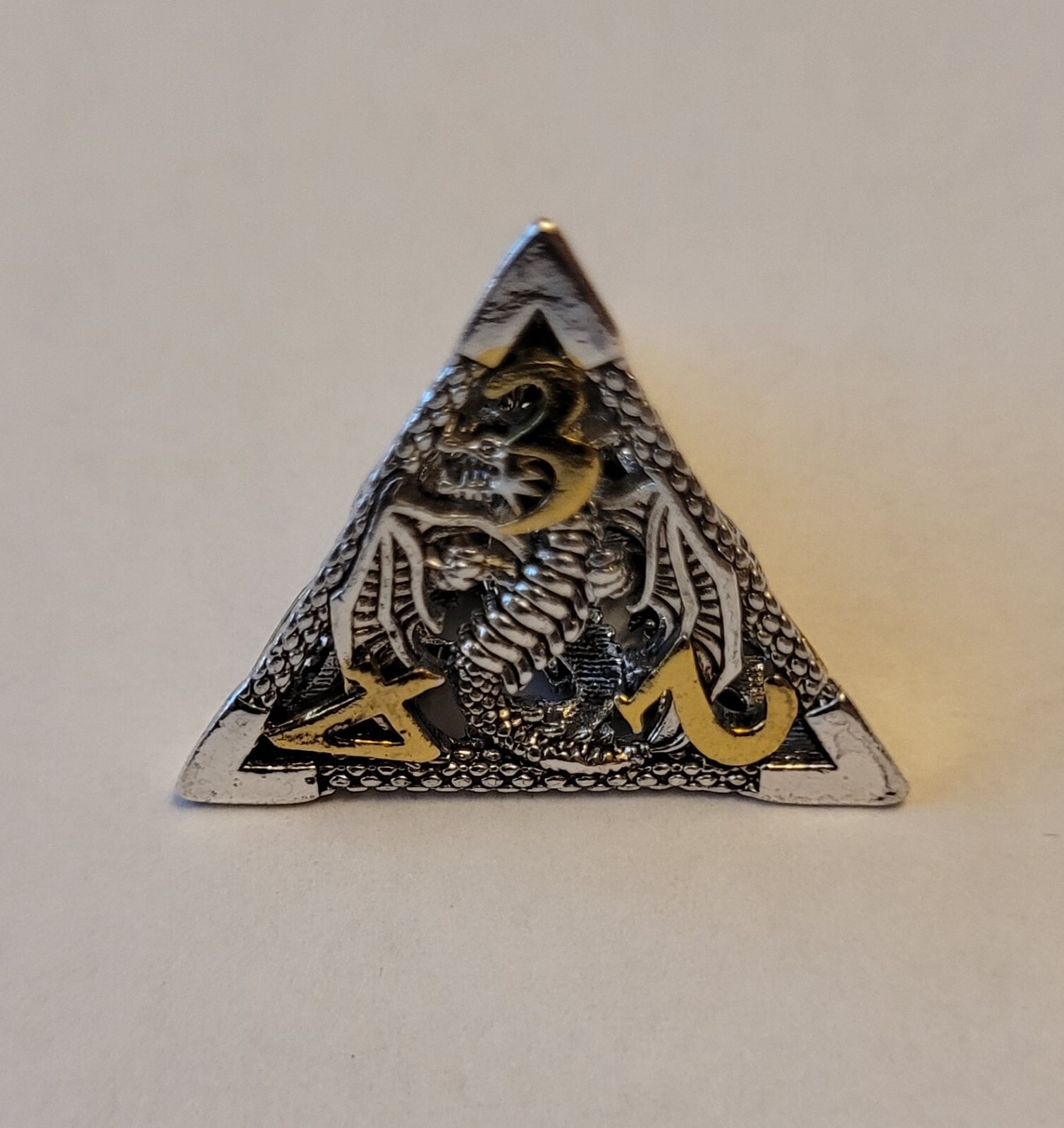 Hollow Metal Dice Set with Box, 7-Piece DND Gaming Dice for RPGs