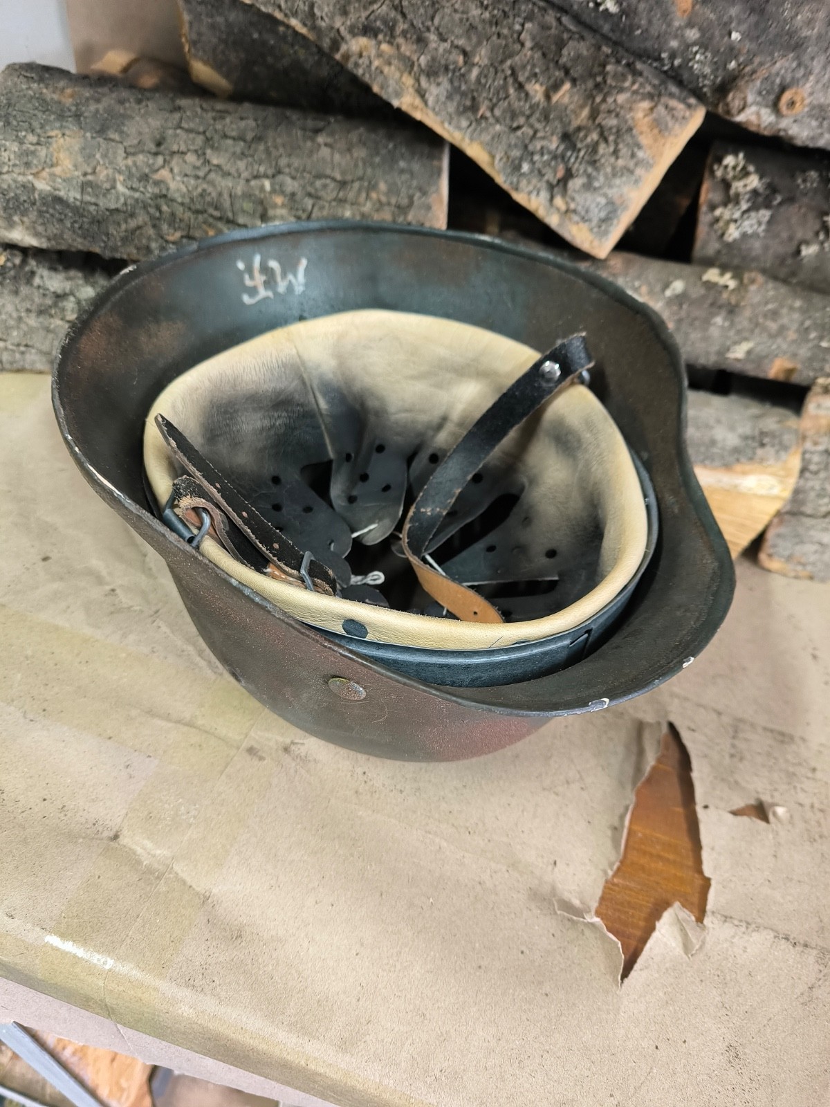 WW2 M40 German Helmet WWII M 40. Combat helmet.size 64