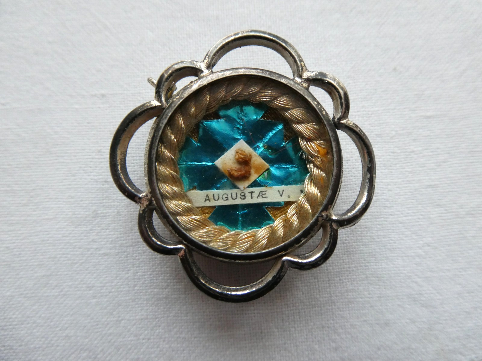 RARE RELIQUARY RELIC ST.  AUGUSTA OF TREVISO VIRGIN MARTYR