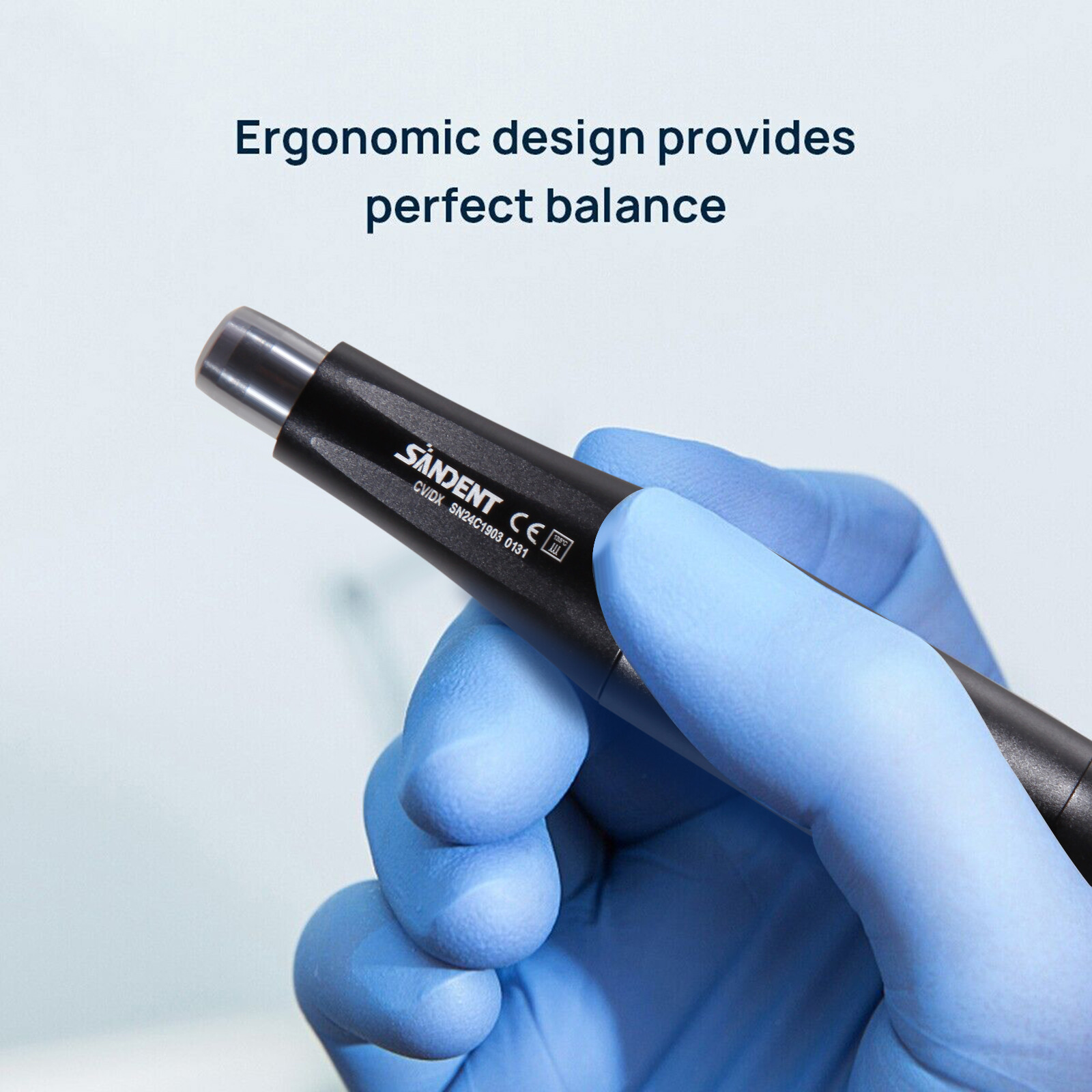 360° Swivel Dental Hygiene Prophy Handpiece Air Motor 4 Holes W/ 4:1 Nose Cone S