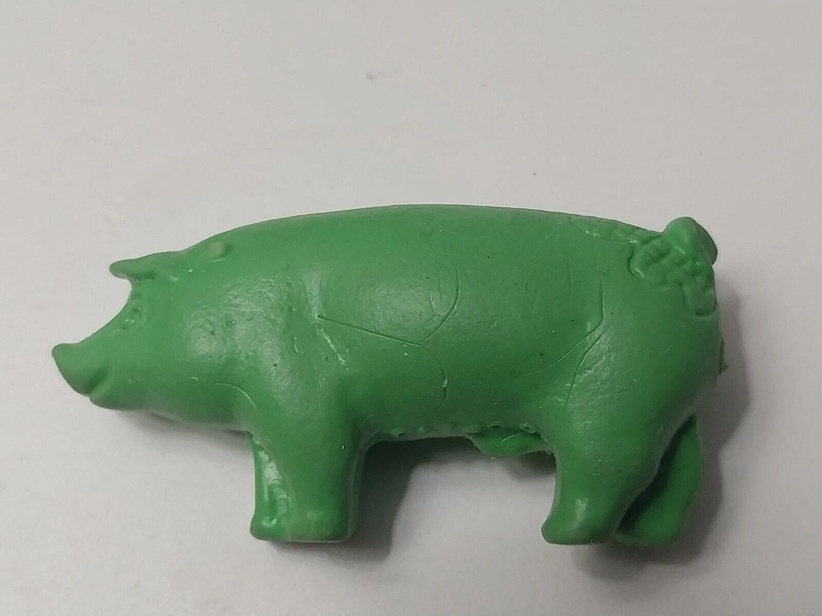 Vintage Eraser Diener Green Pig farm animal 1985(?)