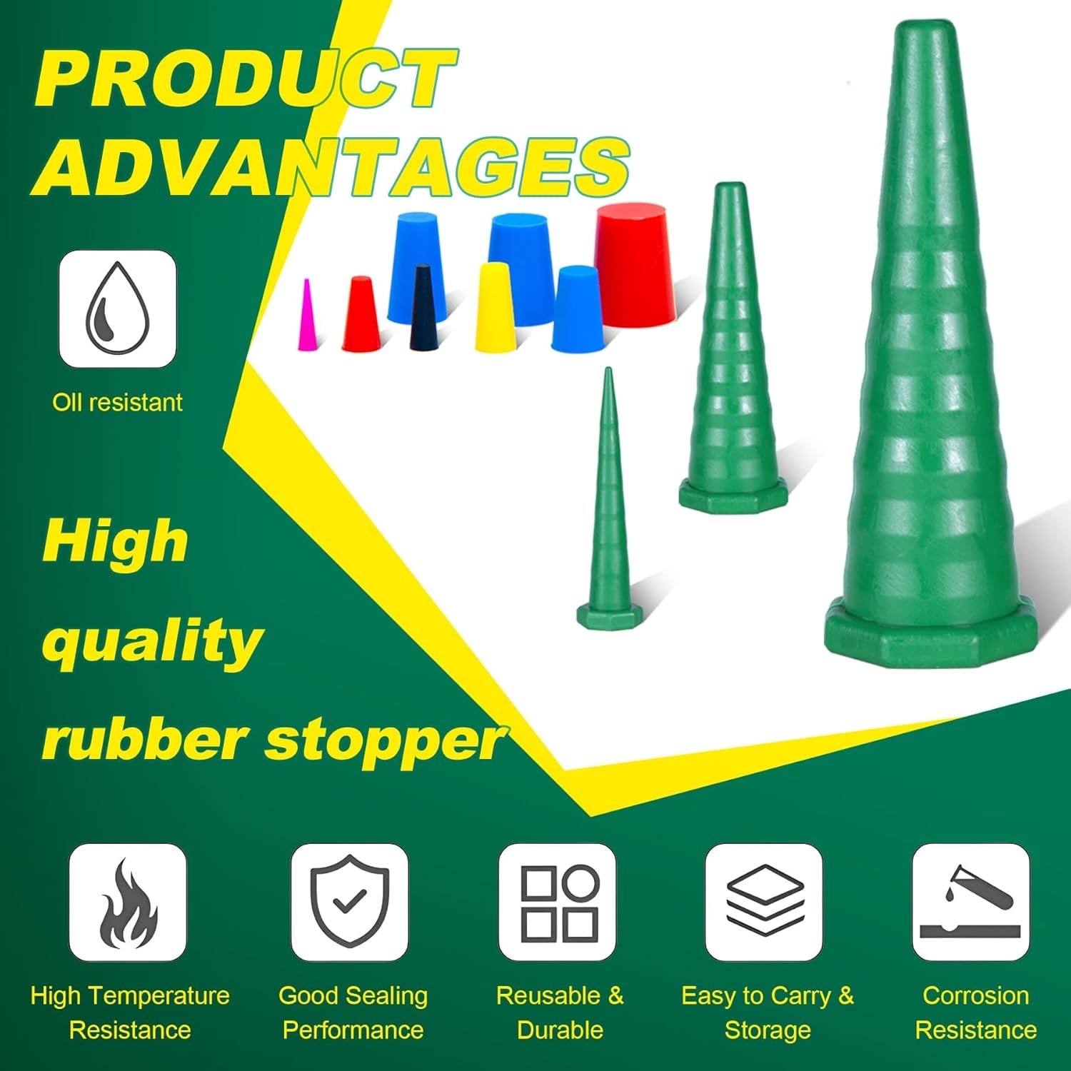 25PCS Hydraulic Oil Service Plugs,Universal Hydraulic Oil Line Service Rubber Pl