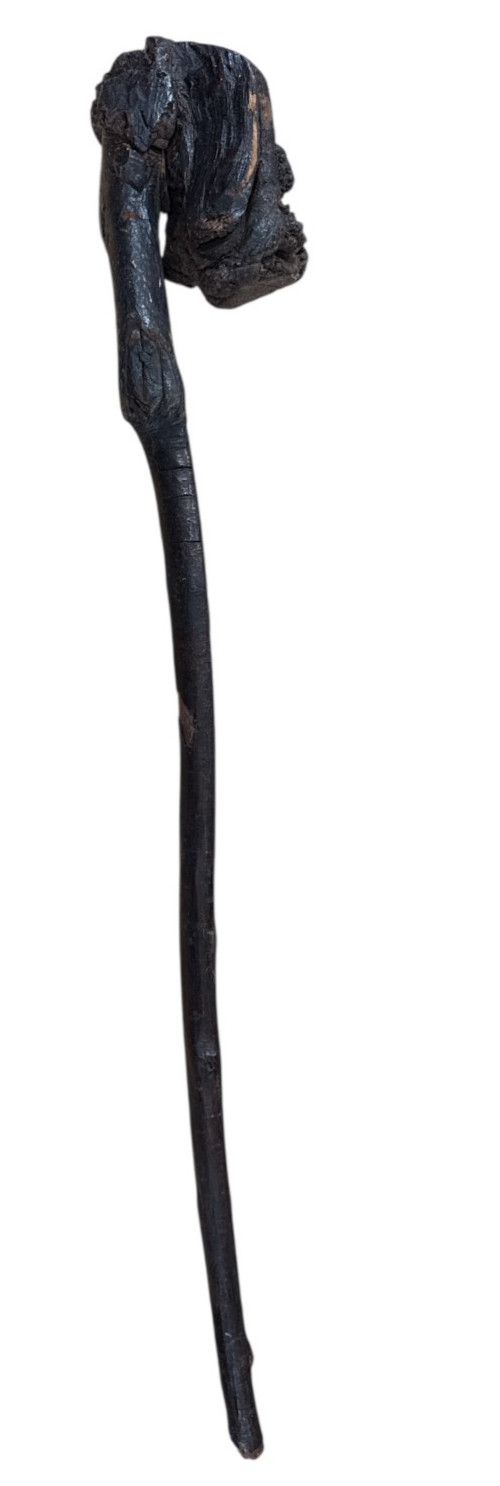 Antique Native American Vtg Fire Hardened Root War Club Weapon 25" Long