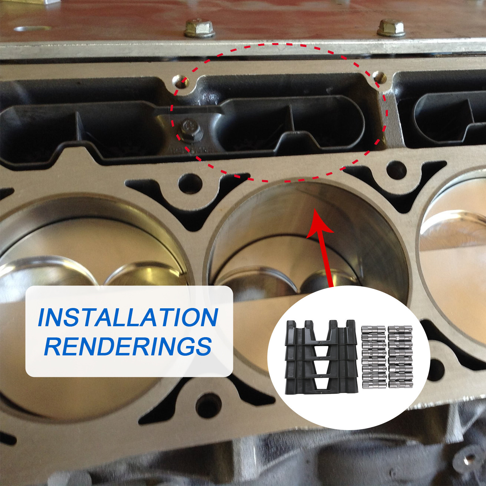 GM LS7 Lifters & Guide Trays For Chevy GMC LS/LQ 4.8 5.3L 5.7L 6.0L 6.2L