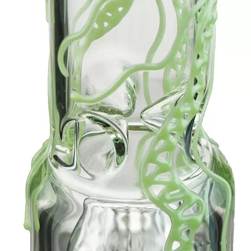 12.5" Tornado Clear Glass Bong Heavy Percolator Bong Water Pipe Hookah 14mm Bowl