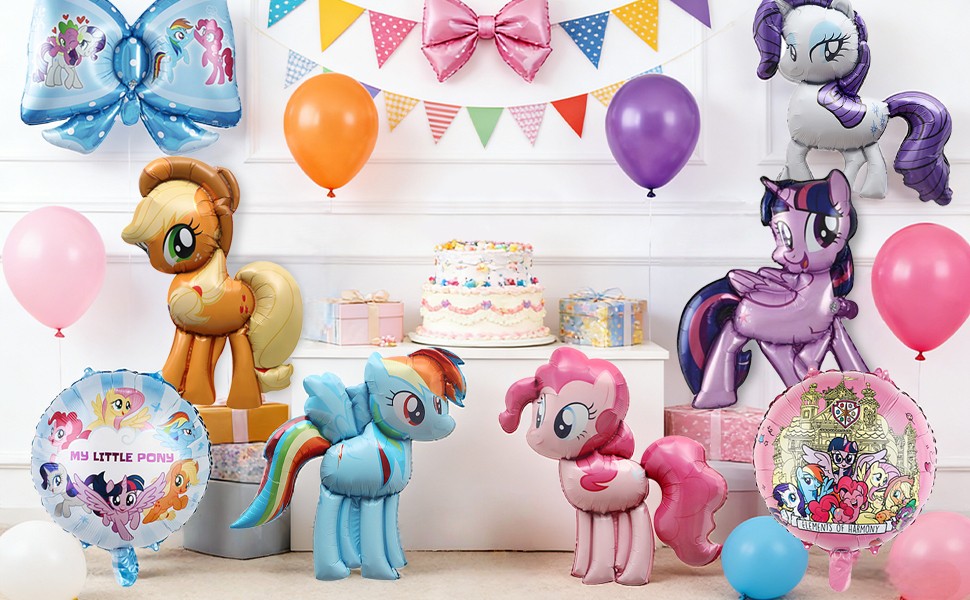 My Little Pony Foil Balloons Set My Little Pony Birthday Party Decoration Kids