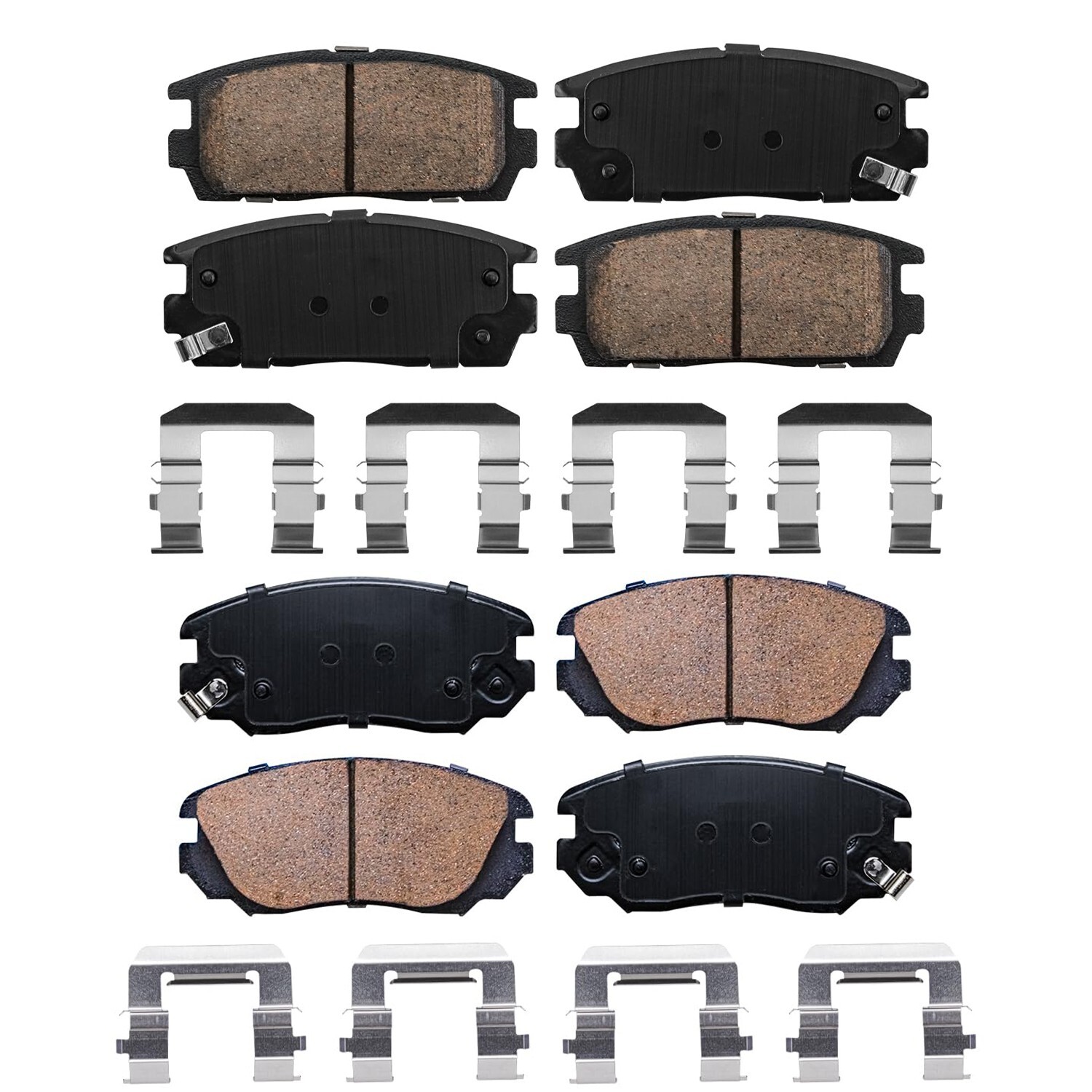 Front & Rear Ceramic Brake Pads for 2010 2011 2012 2013 2014-17 Equinox Terrain