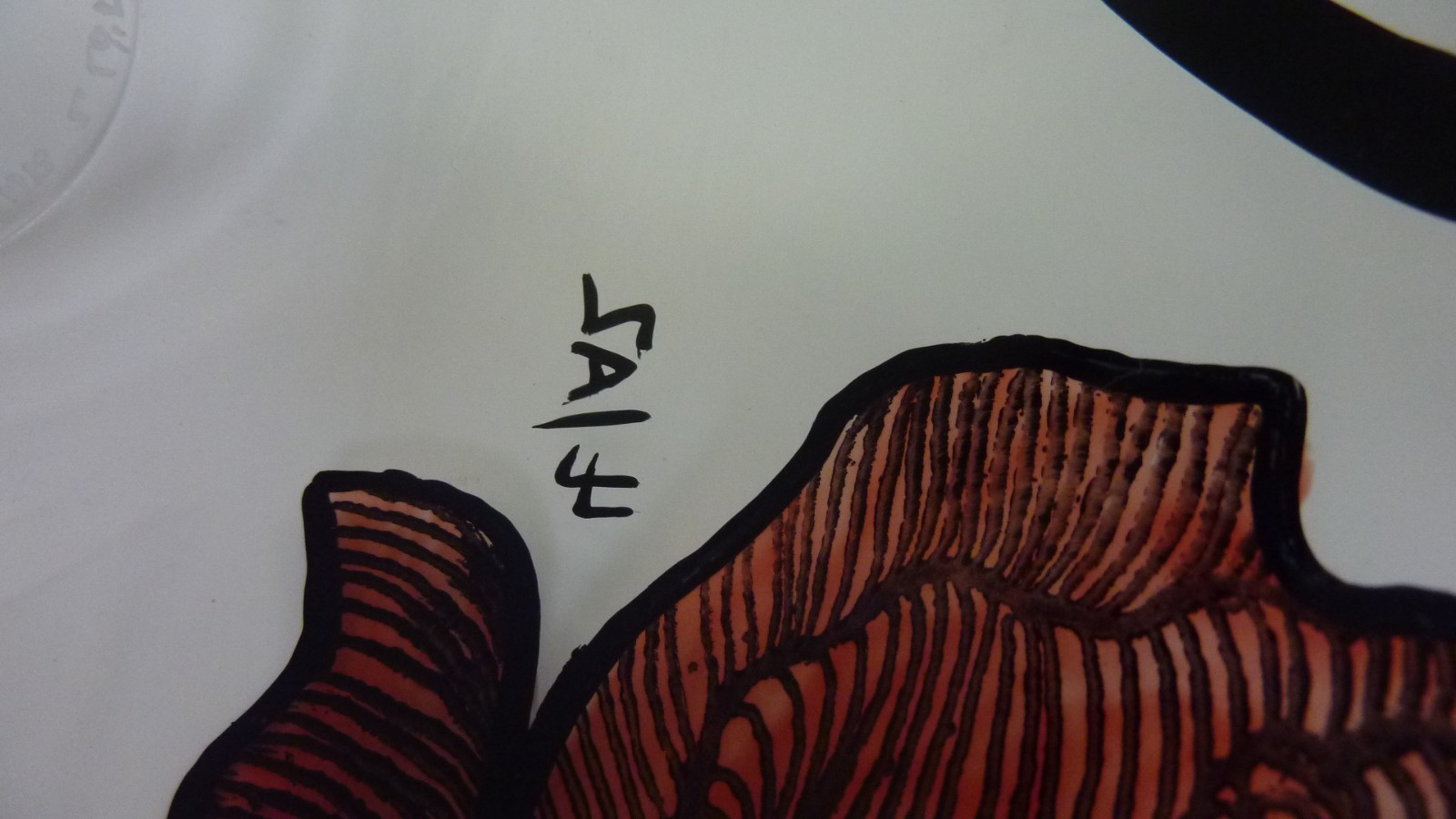 KOSTA BODA Bowl Red Rose Tattoo 9” Large Decorative 🌹 Signed # ’d Art Glass 3