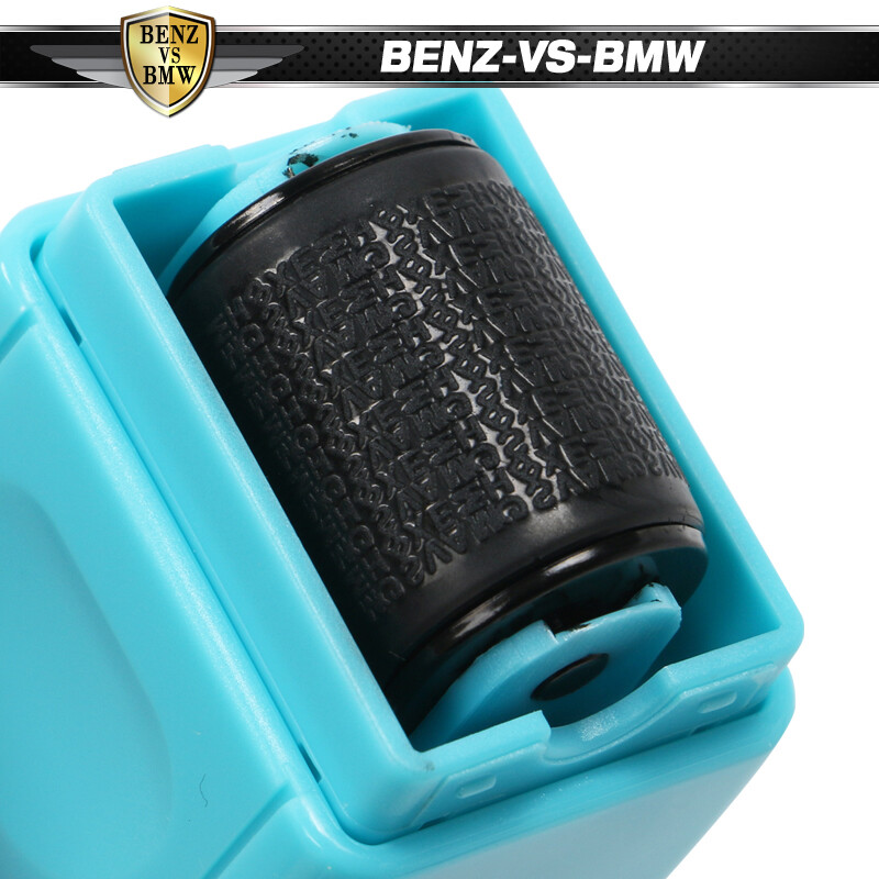 Identity Theft Protection Confidential ID Guard Wide Roller Stamp + 3 Ink Refill