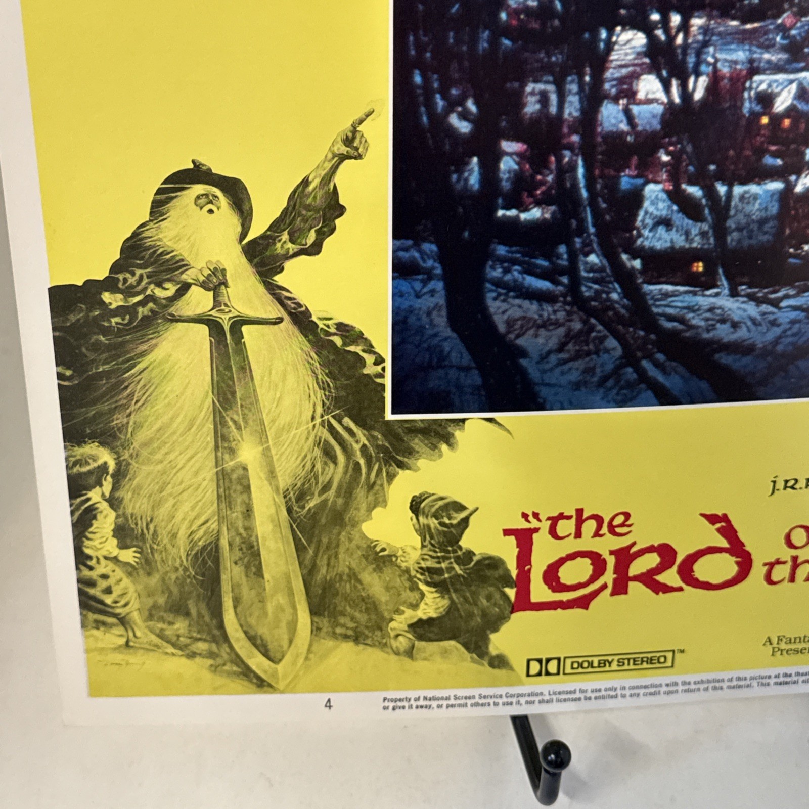 Original 1978 THE LORD OF THE RINGS Movie Lobby Cards -11x14- Set Of 3