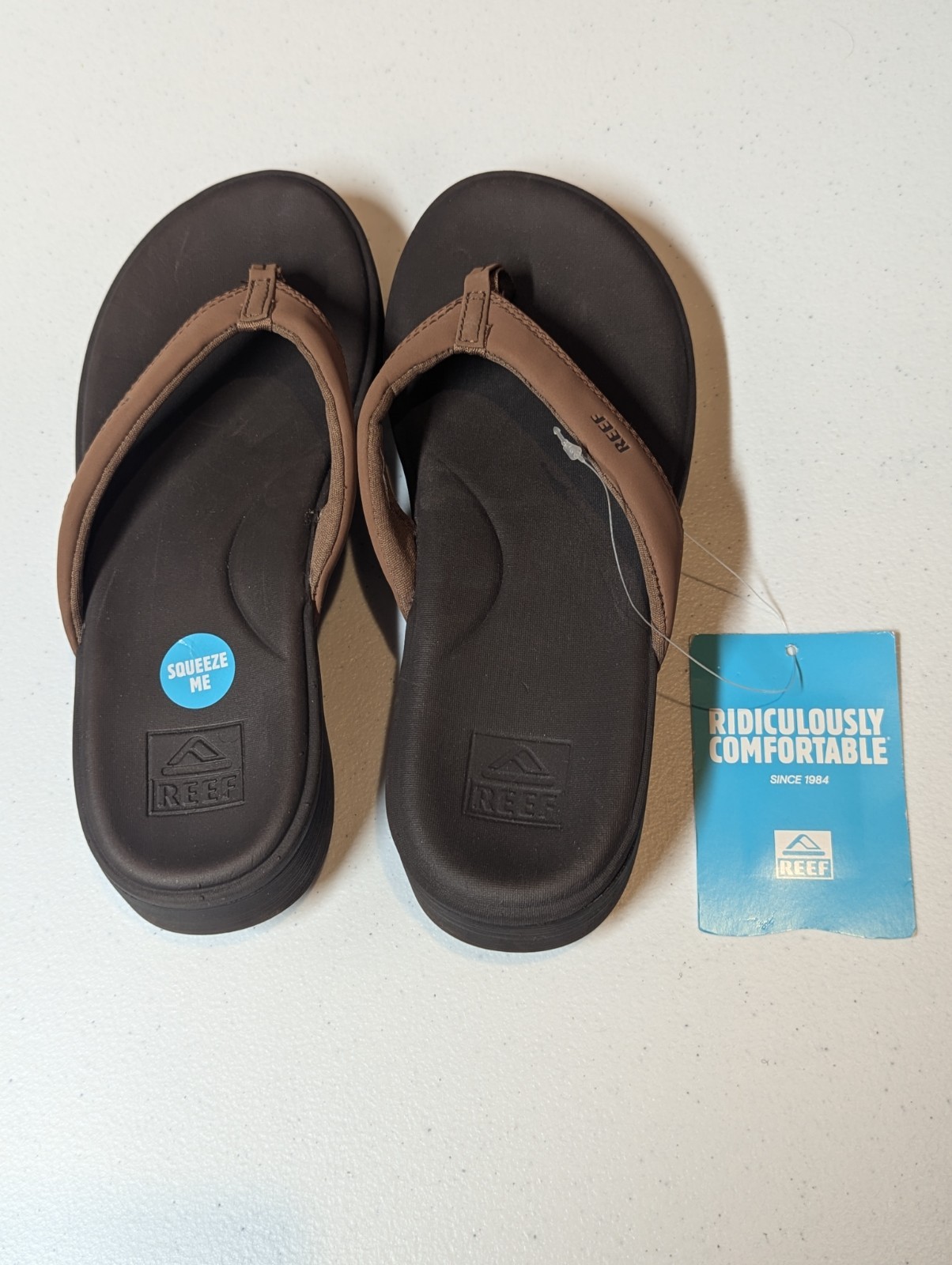 Reef Cushion Cloud Women's Size 8 Flip Flops Thong Sandals Espresso New NWT
