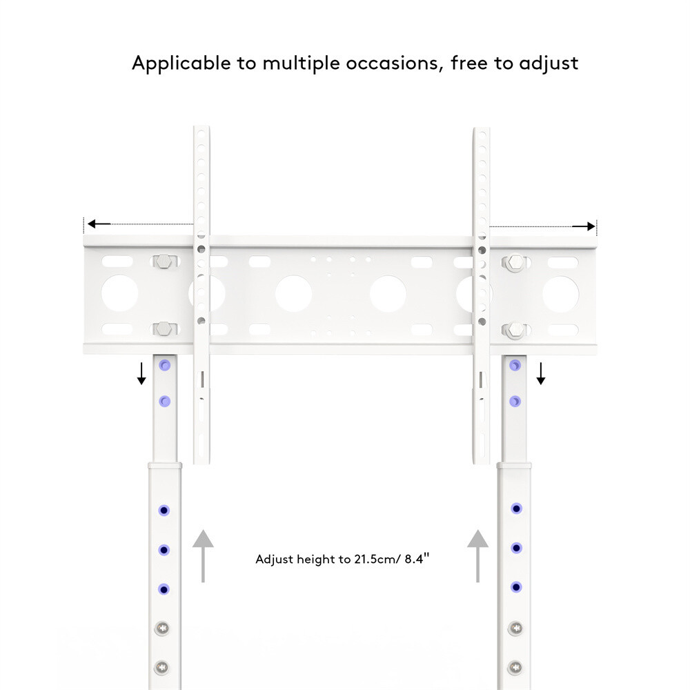 Free Standing Floor TV Stand Portable TV Mount Height Adjust 32"-100" No Drill