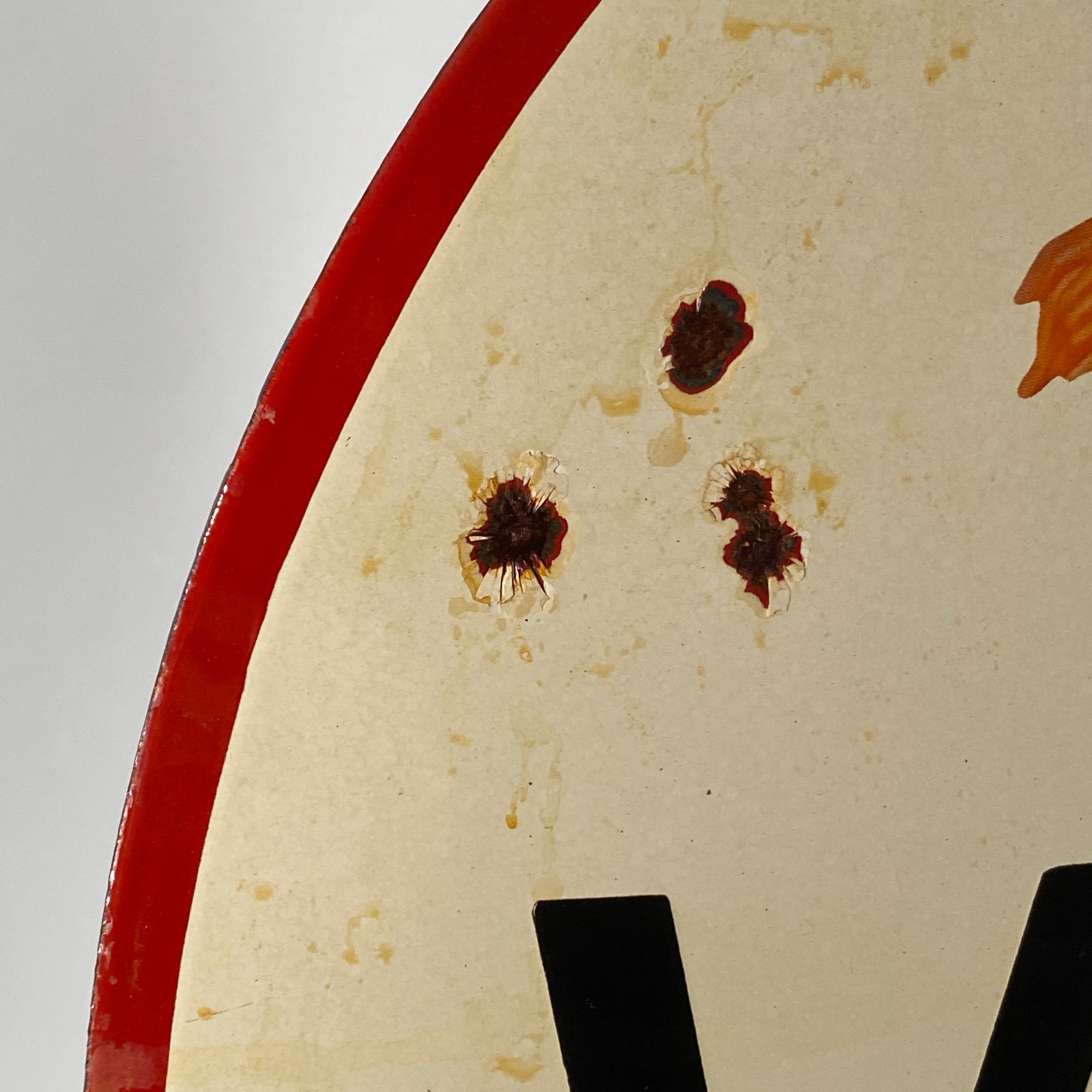 Veedol Enamel Sign - Ø 50cm (19.7") - Nice Motor Oil Collector Advertising Decor