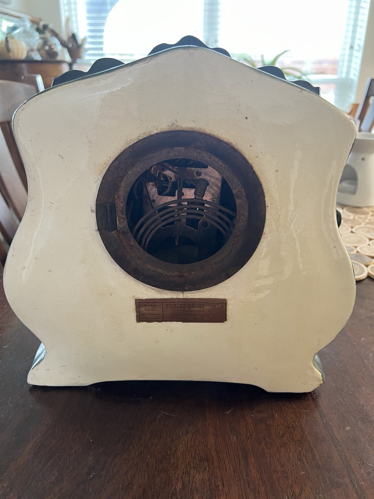 Waterbury Parlor Clock No. 102