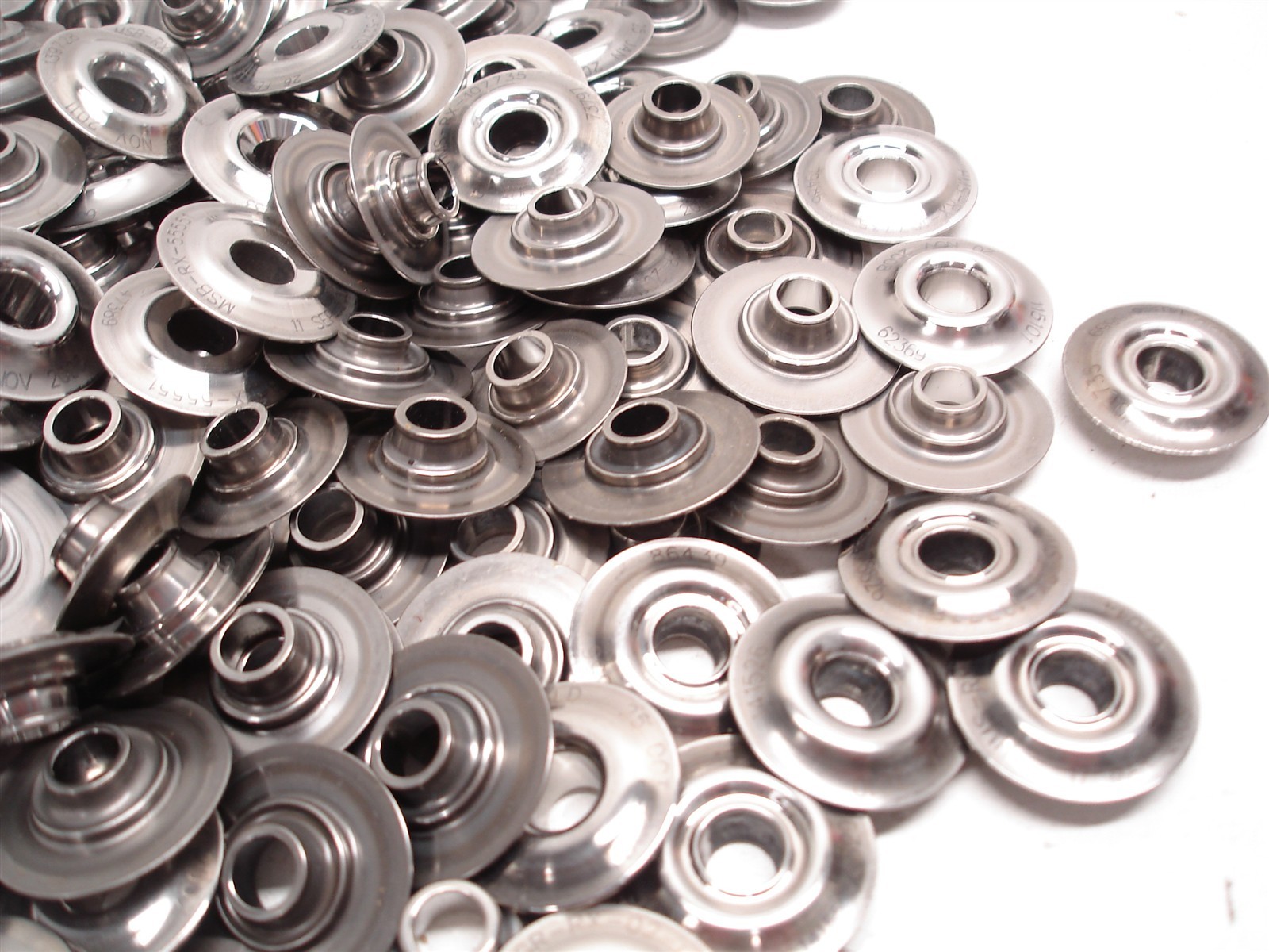 BULK 615 pcs NASCAR DEL WEST STEEL VALVE SPRING RETAINERS MINI TOPLOCK HENDRICK