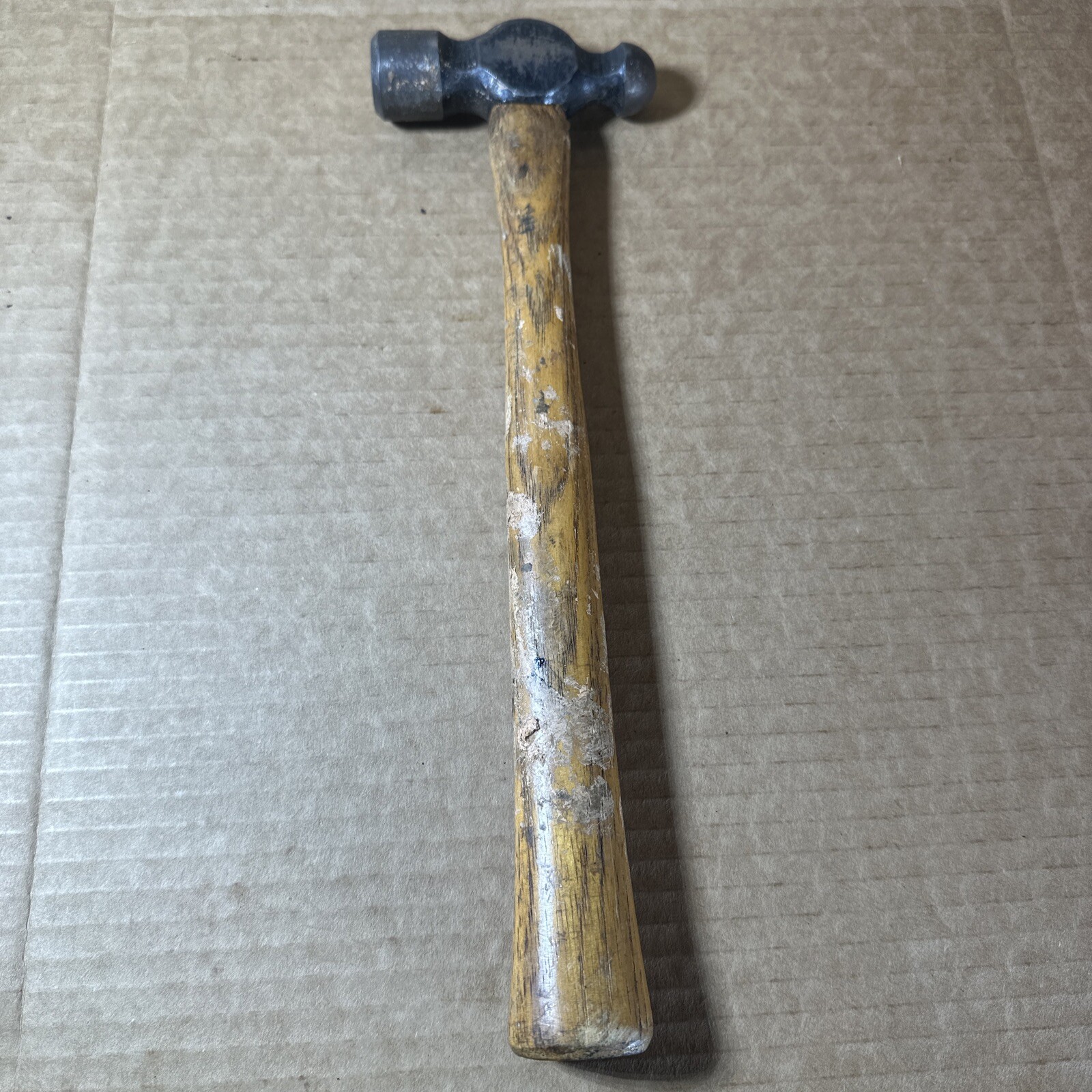Vintage Vaughan S2012  12 Oz. Machinist Ball Peen Hammer Wood Handle Made In USA