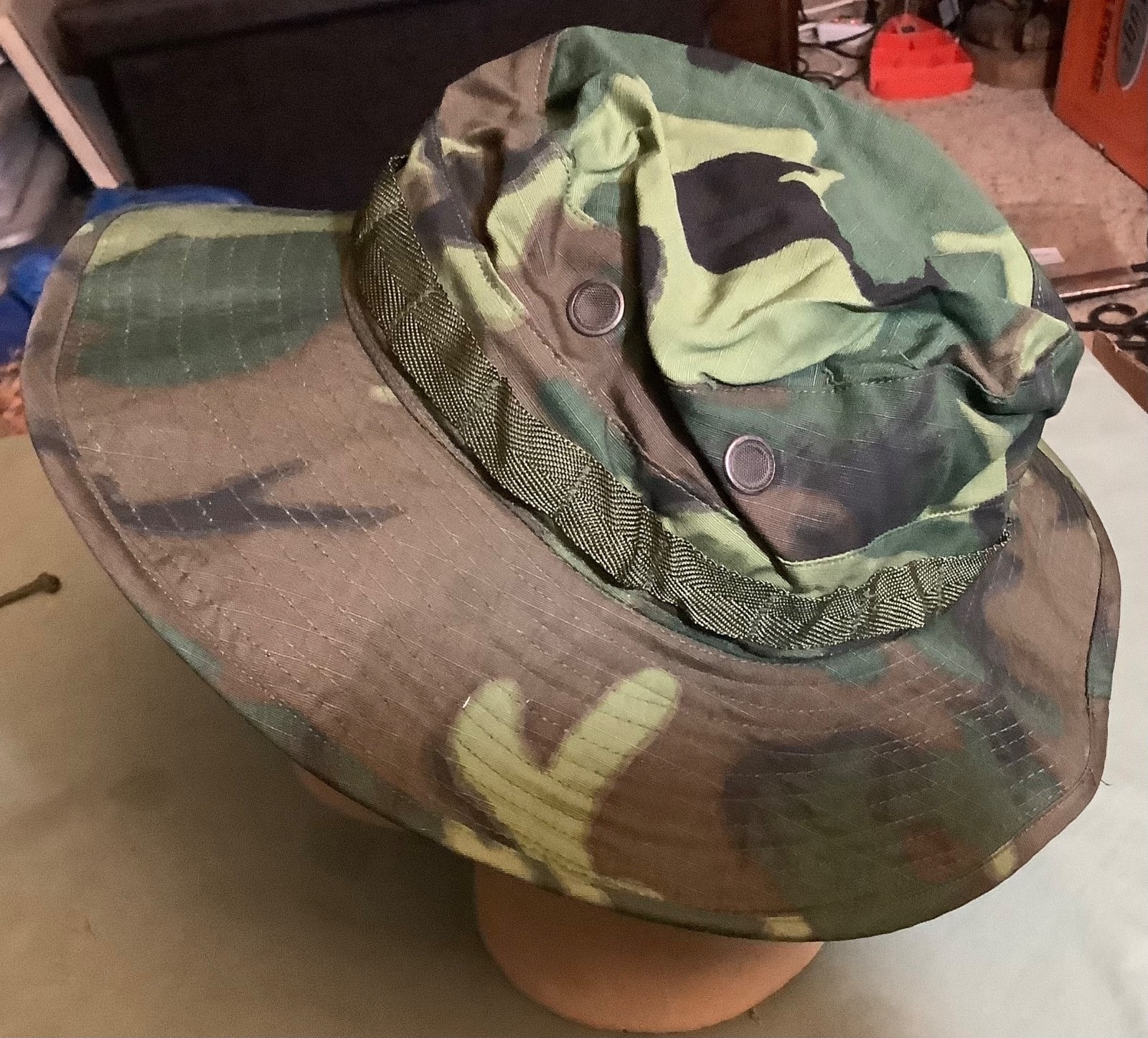 U.S. MILITARY ISSUE VIETNAM WAR ERA JUNGLE HAT: 6 7/8 + 1980’s U.S. JUNGLE HAT