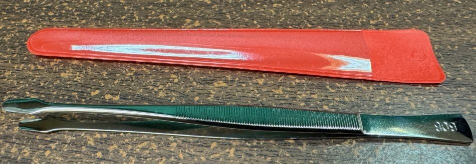 Showgard 909 Spade 6" Professional length stamp collection Tongs Tong Tweezers