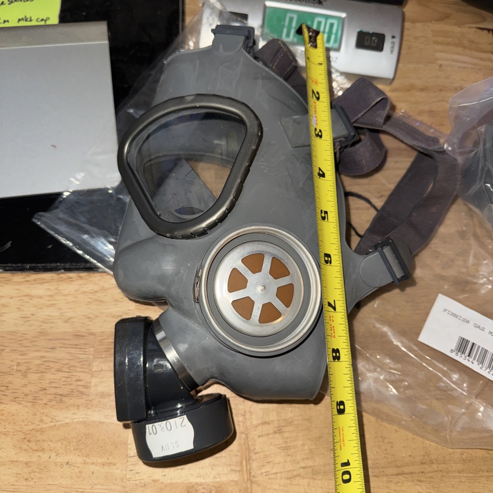 Finland Gas Mask New/Old Stock Clear Insert NATO 40mm Filter NBC Nuke Army Surpl