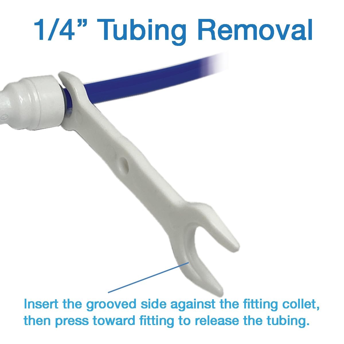 Filtration Warehouse Push Fit, Quick Connect Tubing Release Tool for White