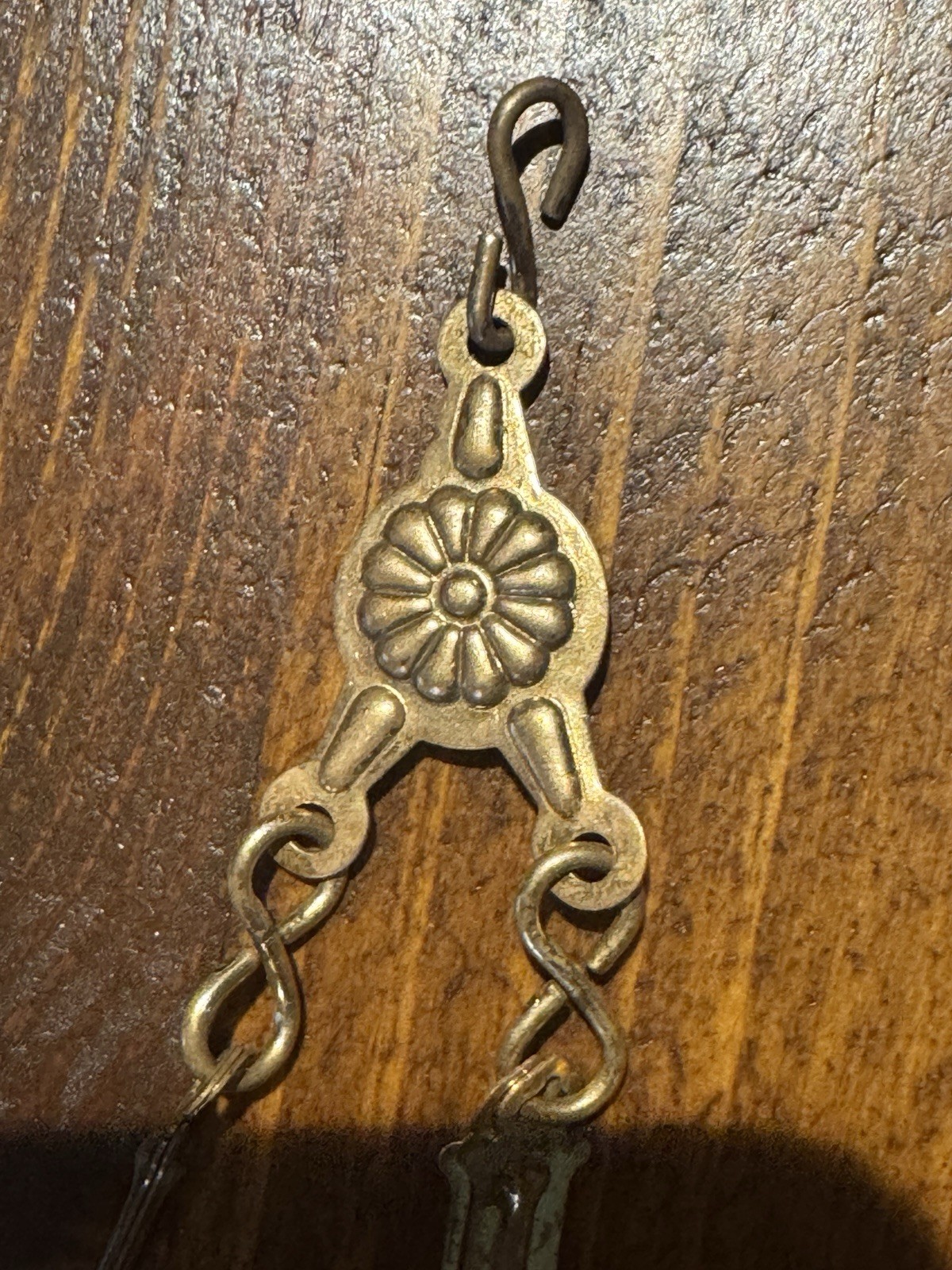 Antique Bar & Link Chains (2) Kerosene Lamp Hanging Oil VERY UNIQUE & RARE 15”