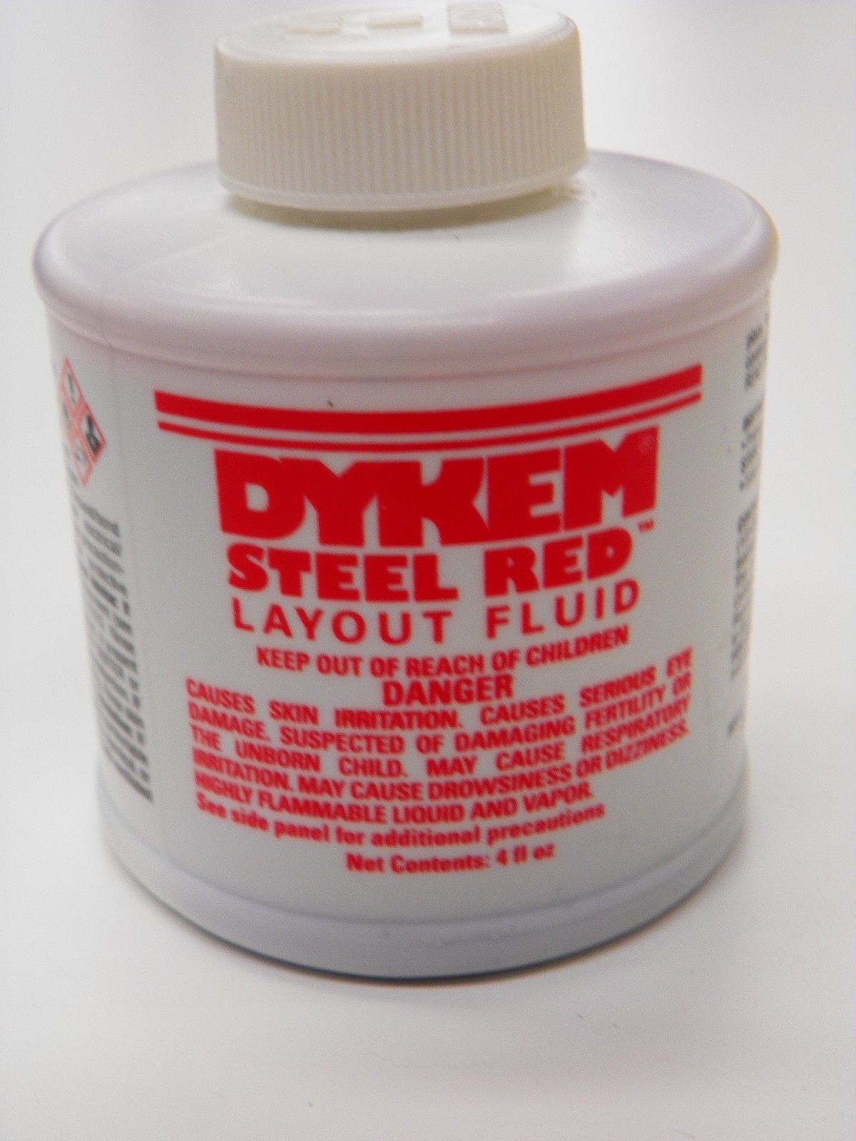 DYKEM LAYOUT FLUID - (1) RED & (1) BLUE, 4 FL.OZ. BRUSH IN CAP
