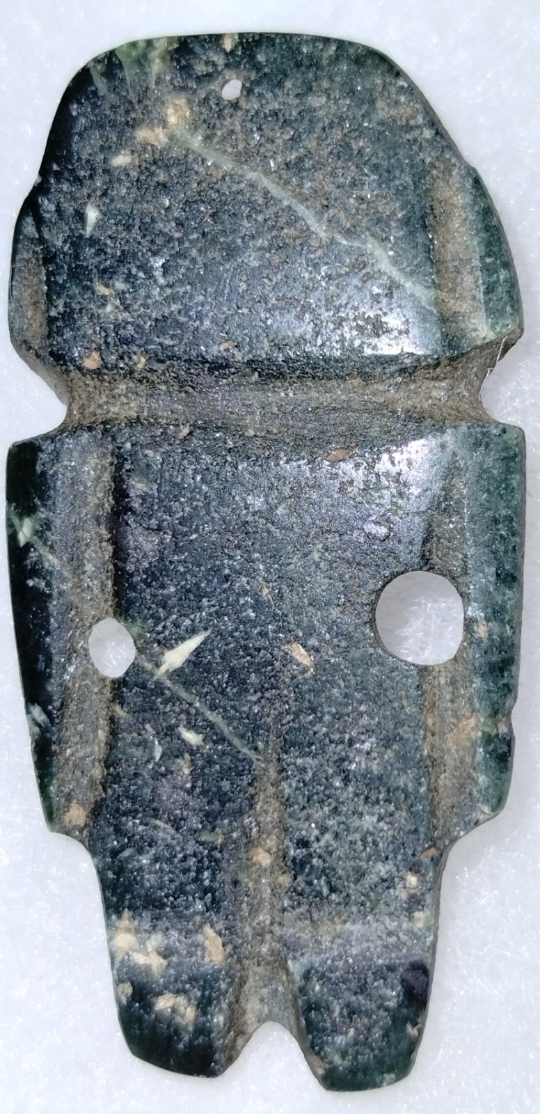 Olmec Figure Pre-columbian Mesoamerican Jade Bead Pendant