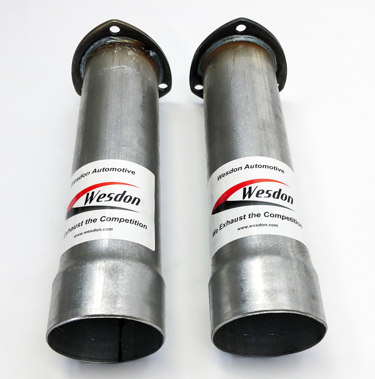 Header Collectors 3.00 inch Flange to 3.00 Inch OD Steel Pair of Wesdon Collecto