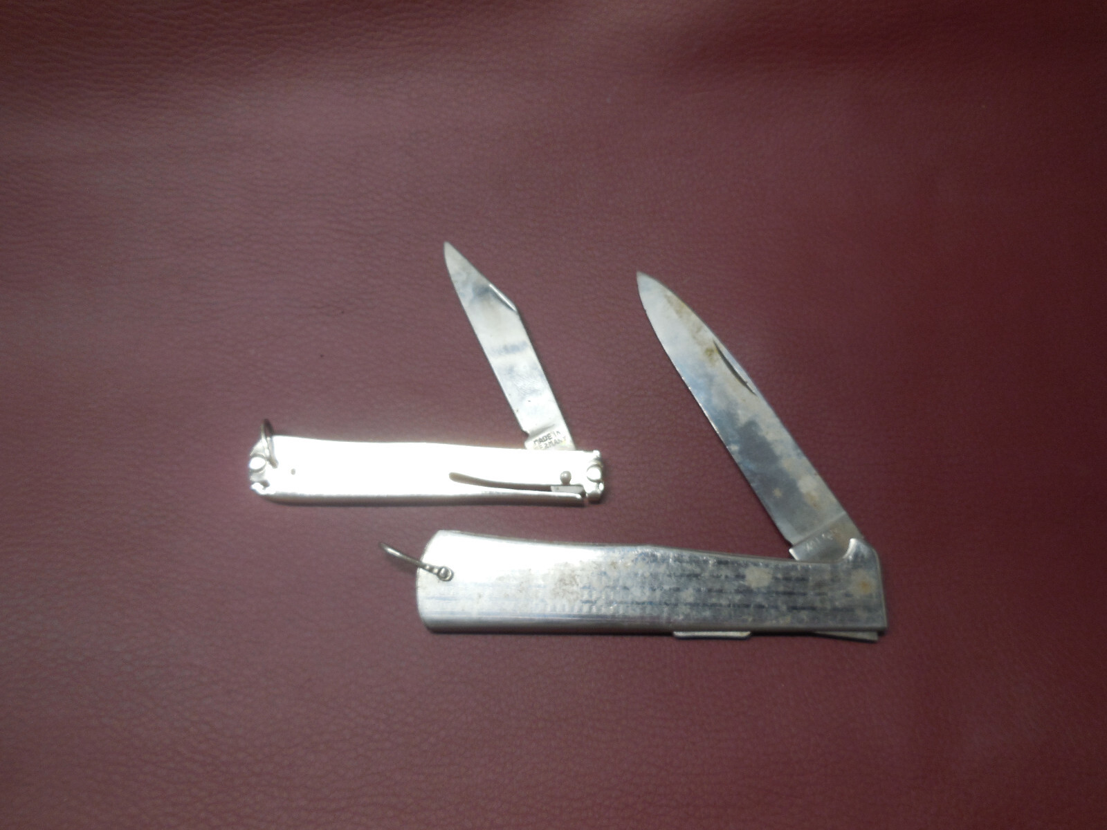 WWII FOLDING KNIFE JAPAN VALOR  Germany  WWll pressed knife  2 knives RAND KAT