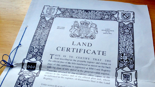 UK BRITAIN ENGLAND 1970's ROYAL LAND DEED (4 11x16 VELLUM PANELS) RARE!! CV $200