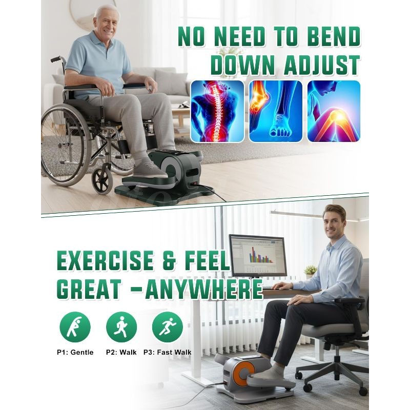 Ellipse Leg Exerciser as Seen on Tv Under Desk Elliptical Machine Seated Eclipse