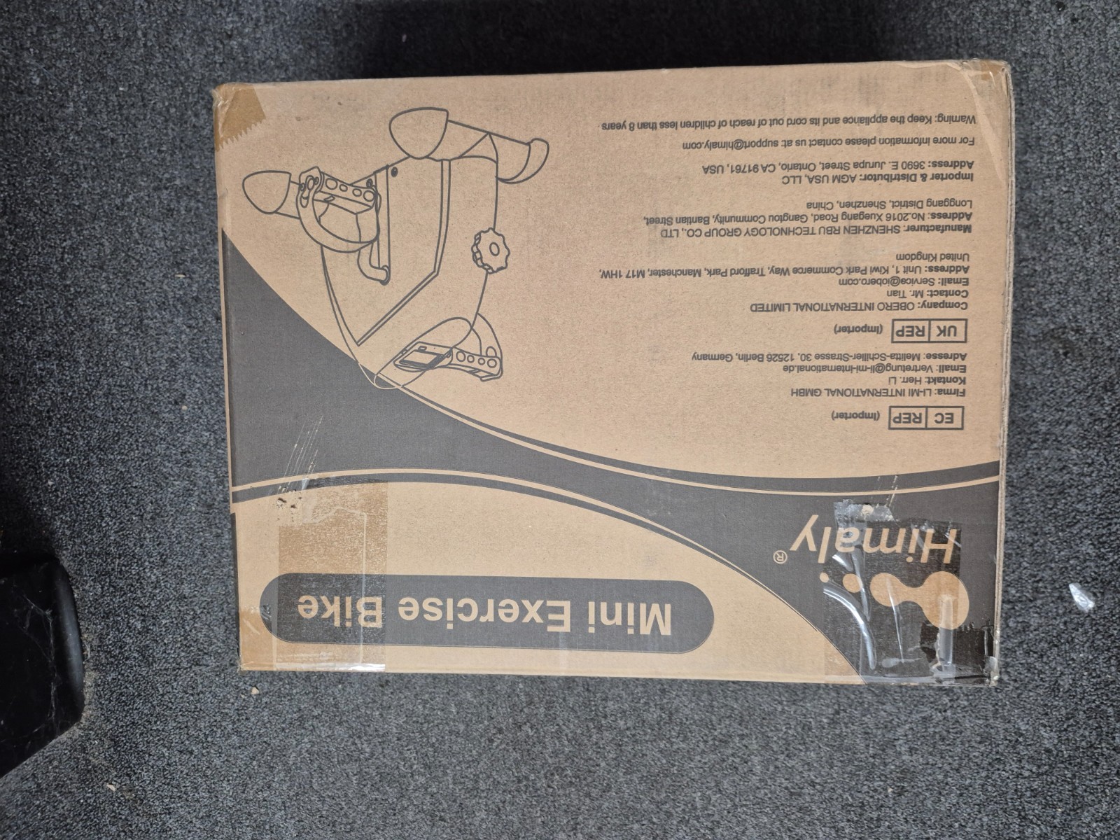 Himaly Mini Exercise Bike Compact Portable Pedal Exerciser with LCD Screen NEW