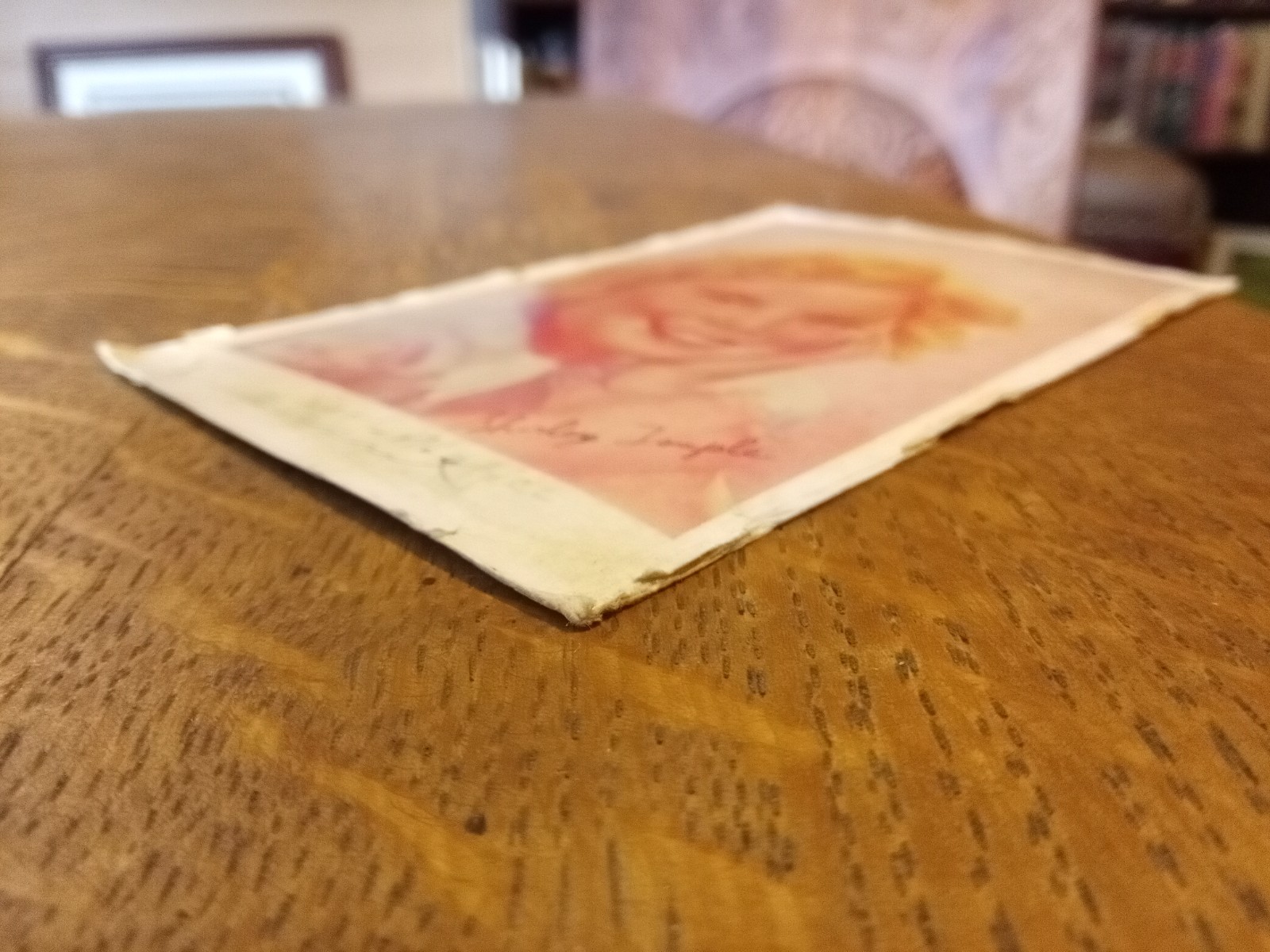 1937 US 1 Cent Green Franklin Stamp on Postcard with Shirley Temple Image