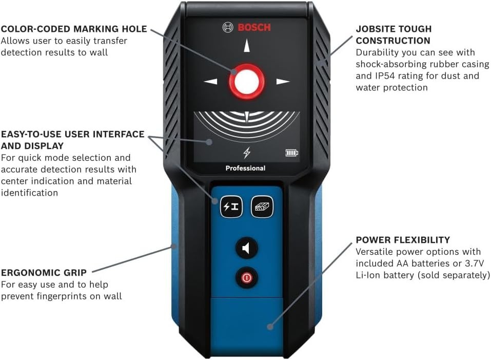DAMAGED BOX Bosch 4-in Scan Depth Electric/Metal/Wood Finder GMS120-27