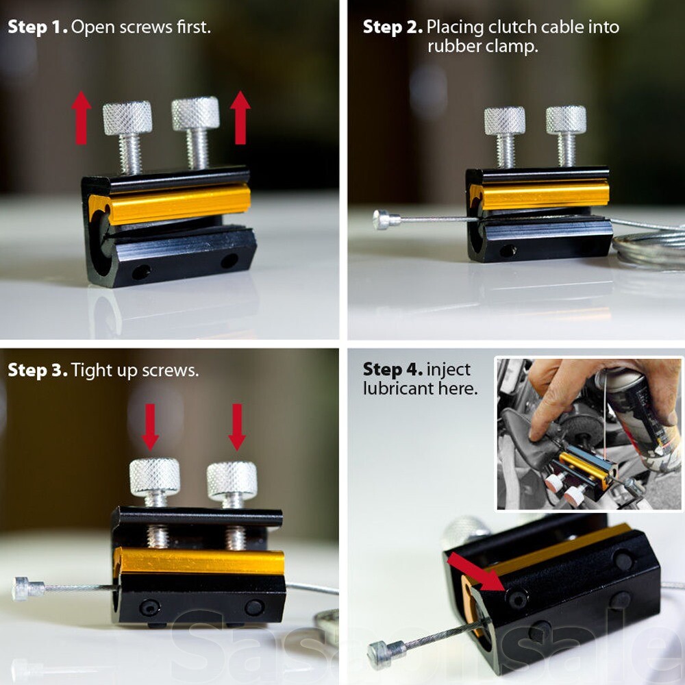 [SASA] Dual Cable Oiler Luber Lubricator Tool Motorcycle Suzuki Kawasaki Yamaha